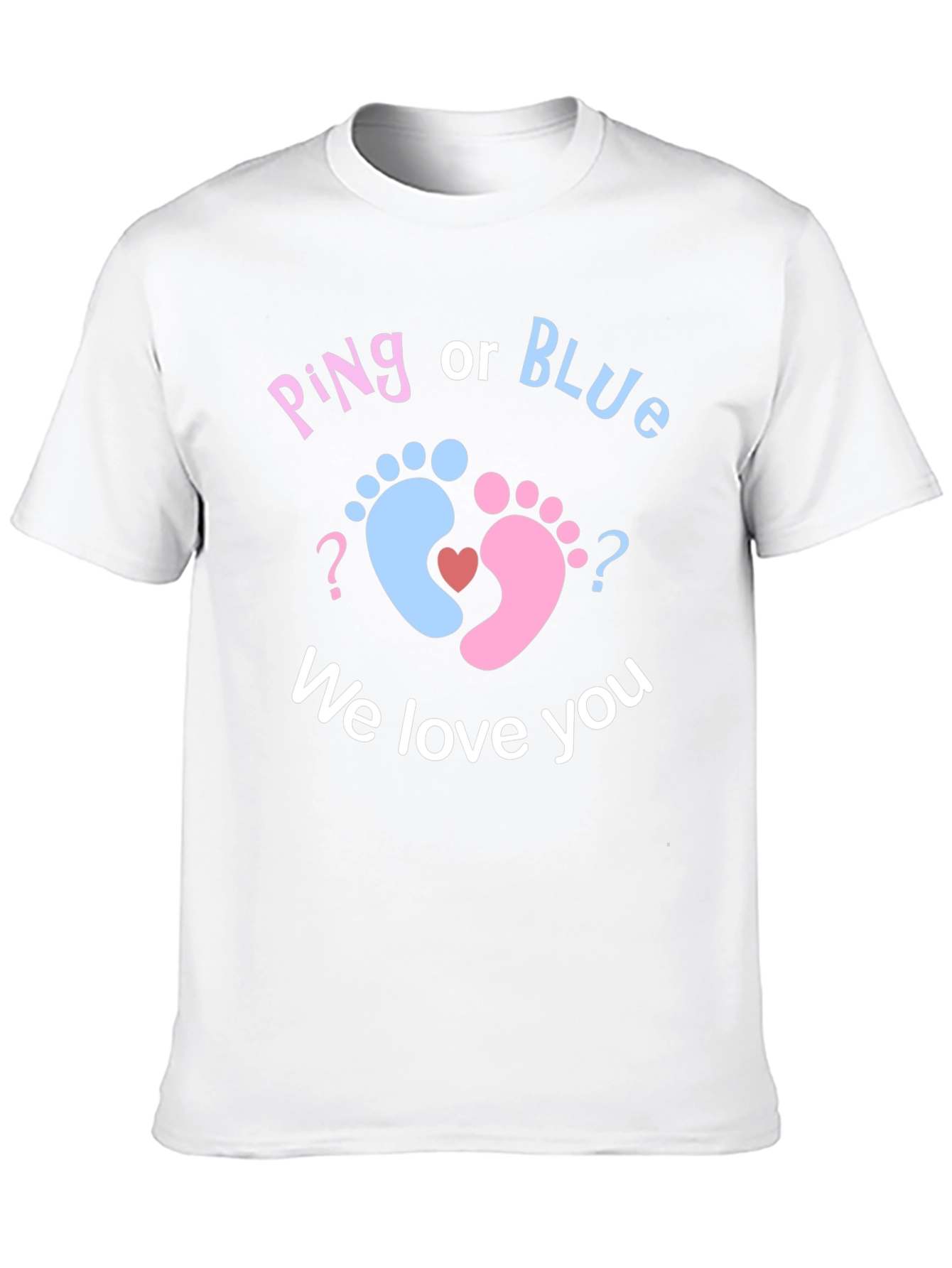 Pink or Blue? Baby Gender Reveal T-Shirt