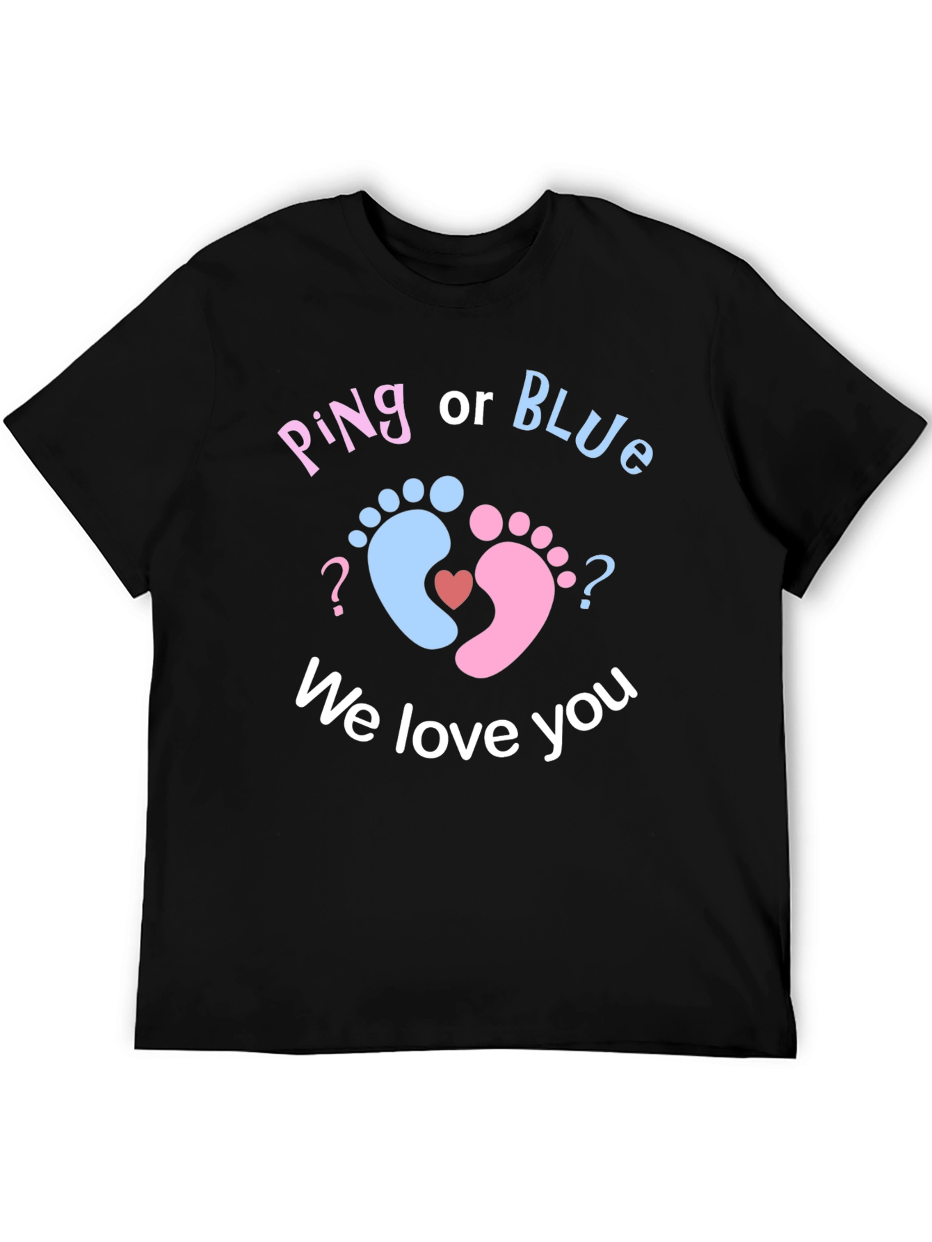 Pink or Blue? Baby Gender Reveal T-Shirt