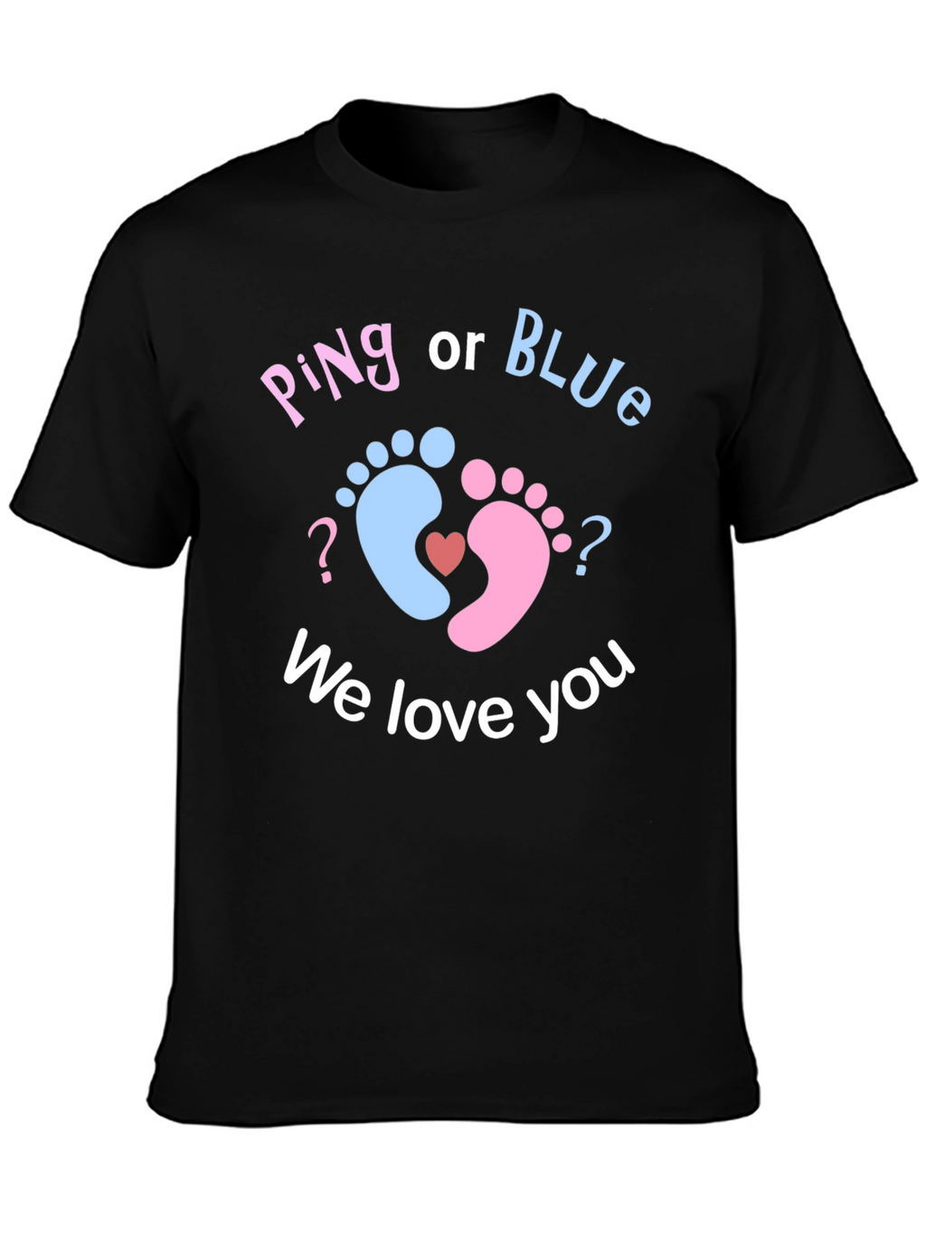 Pink or Blue? Baby Gender Reveal T-Shirt
