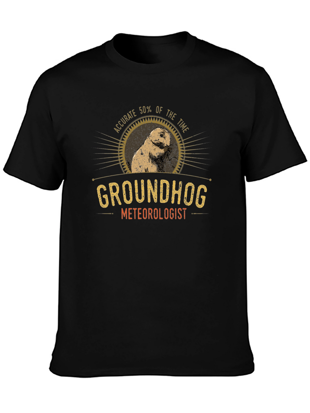 Groundhog Meteorologist Graphic T-Shirt