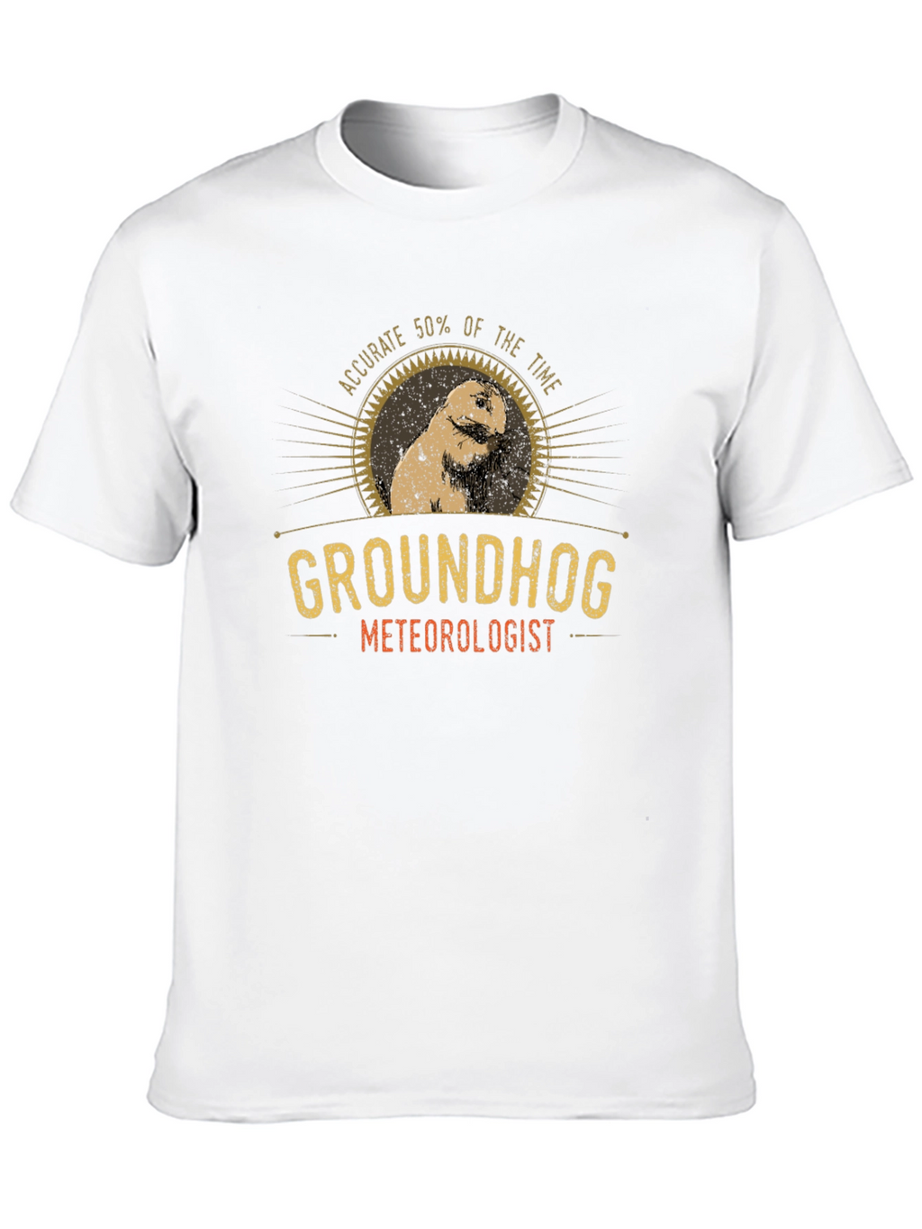 Groundhog Meteorologist Graphic T-Shirt