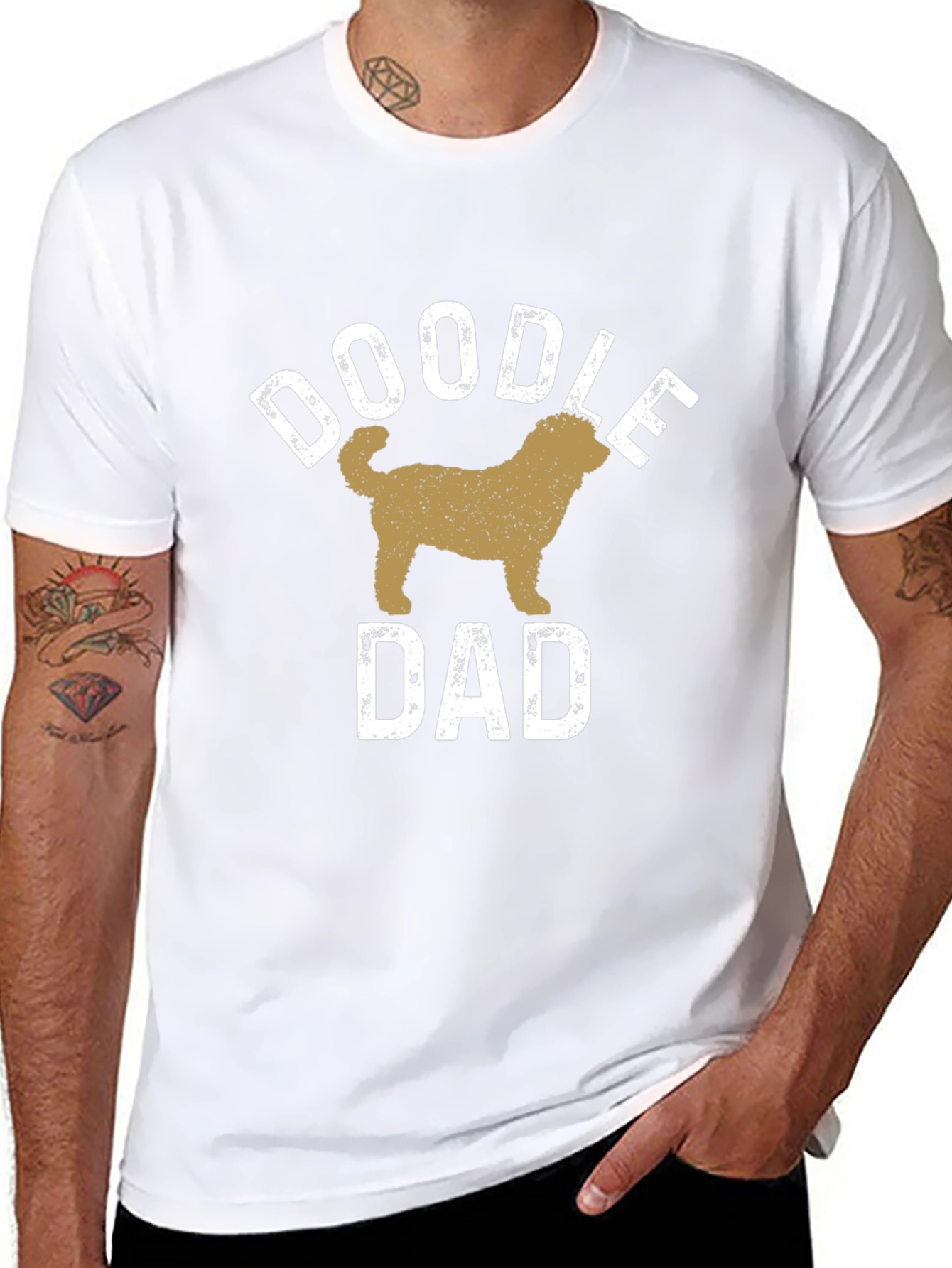 Doodle Dad Graphic T-Shirt - Perfect Gift for Dog Lovers