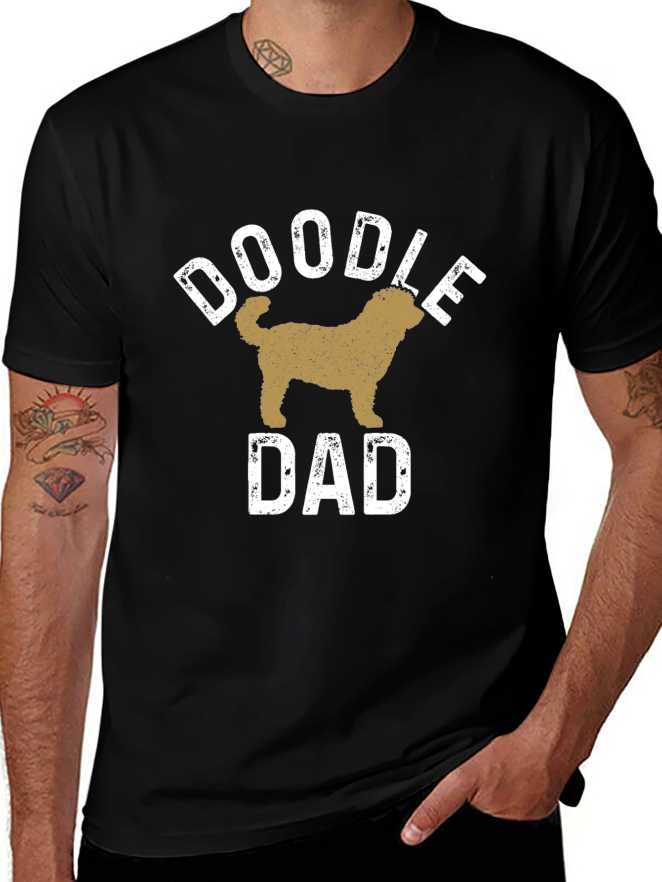 Doodle Dad Graphic T-Shirt - Perfect Gift for Dog Lovers
