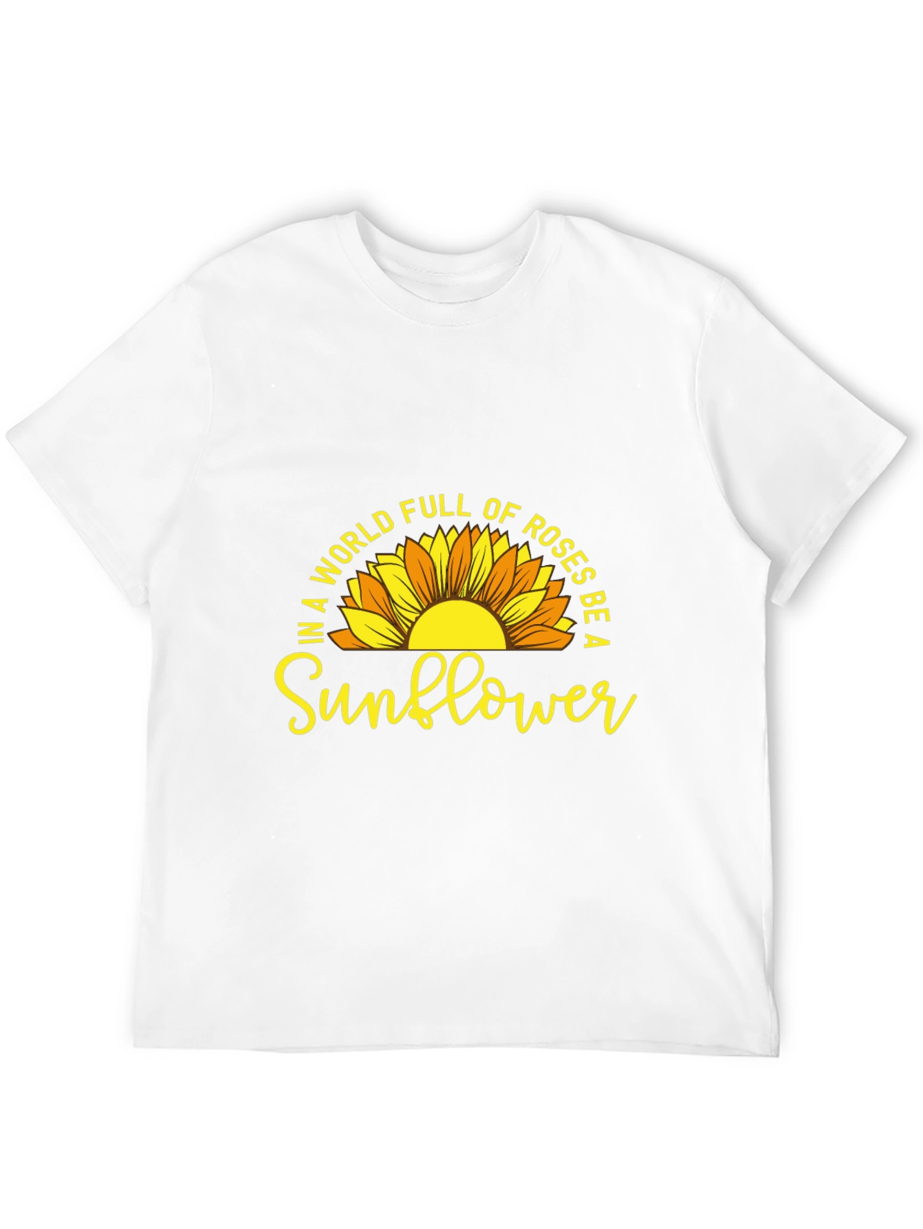 Be a Sunflower Graphic T-Shirt - Positive Vibes