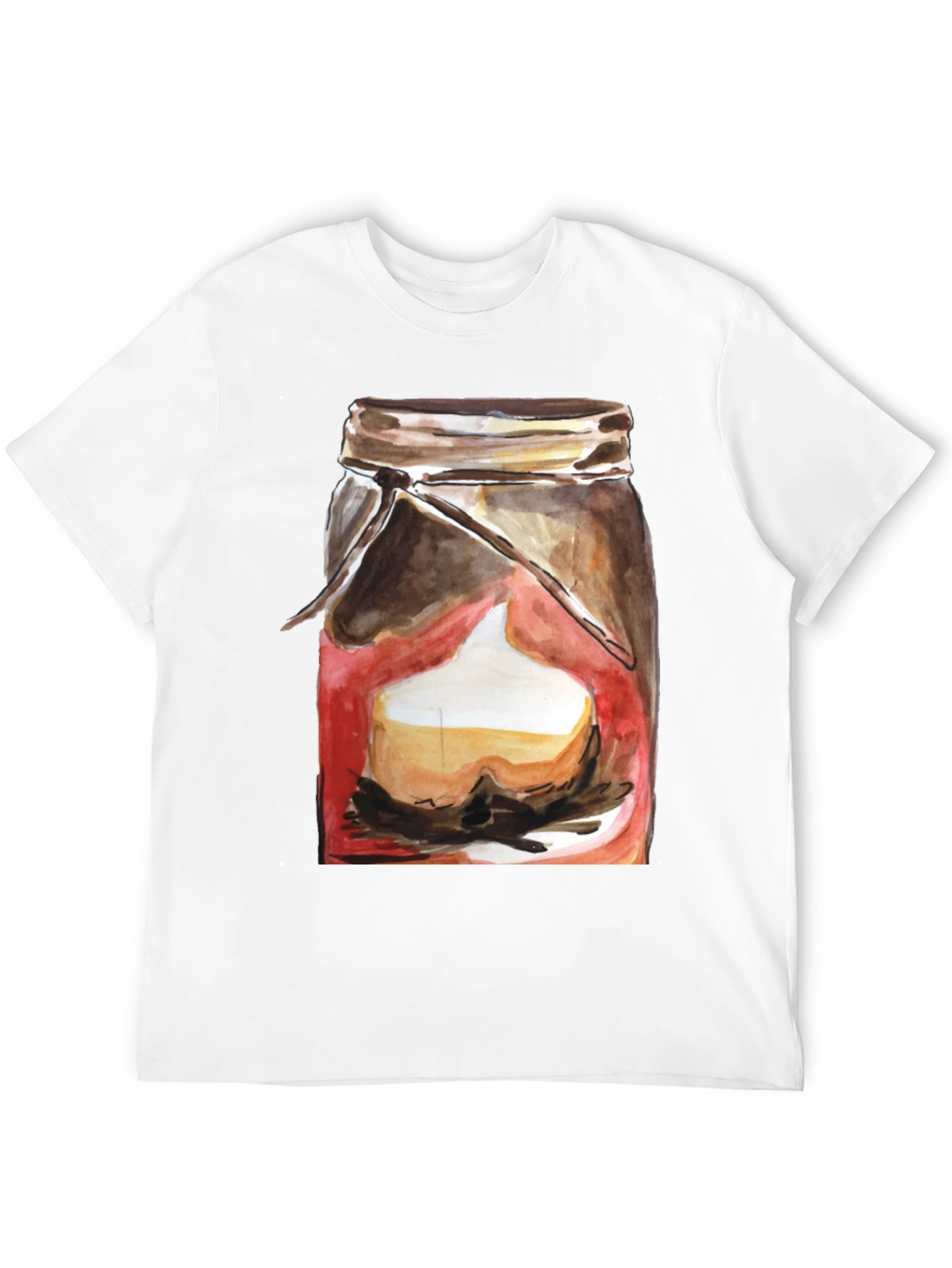 Mason Jar Dessert Graphic Tee - Black