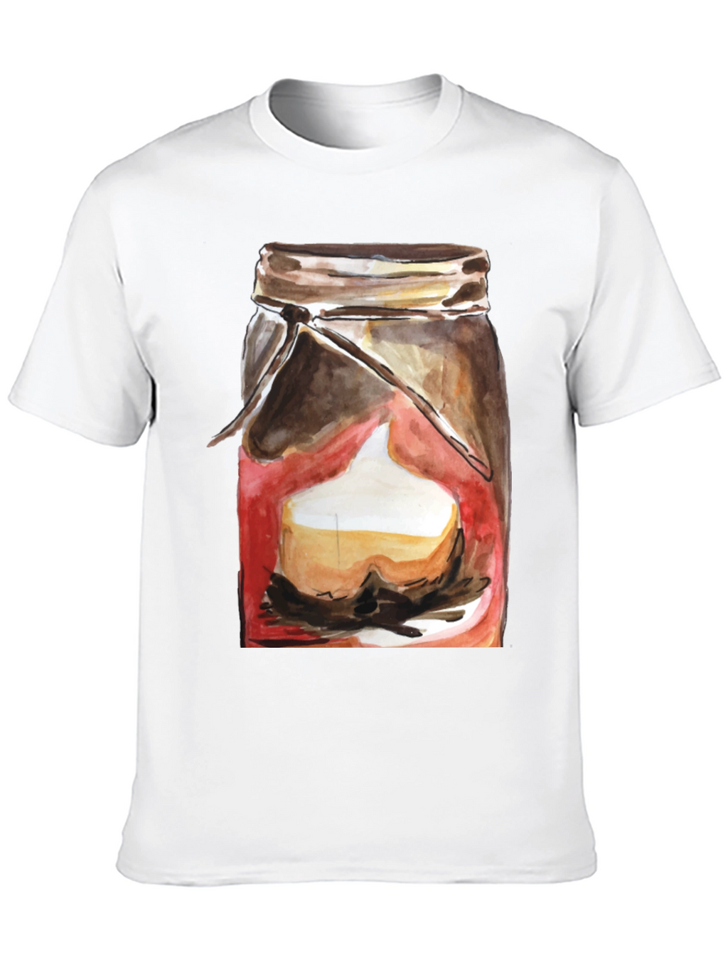 Mason Jar Dessert Graphic Tee - Black