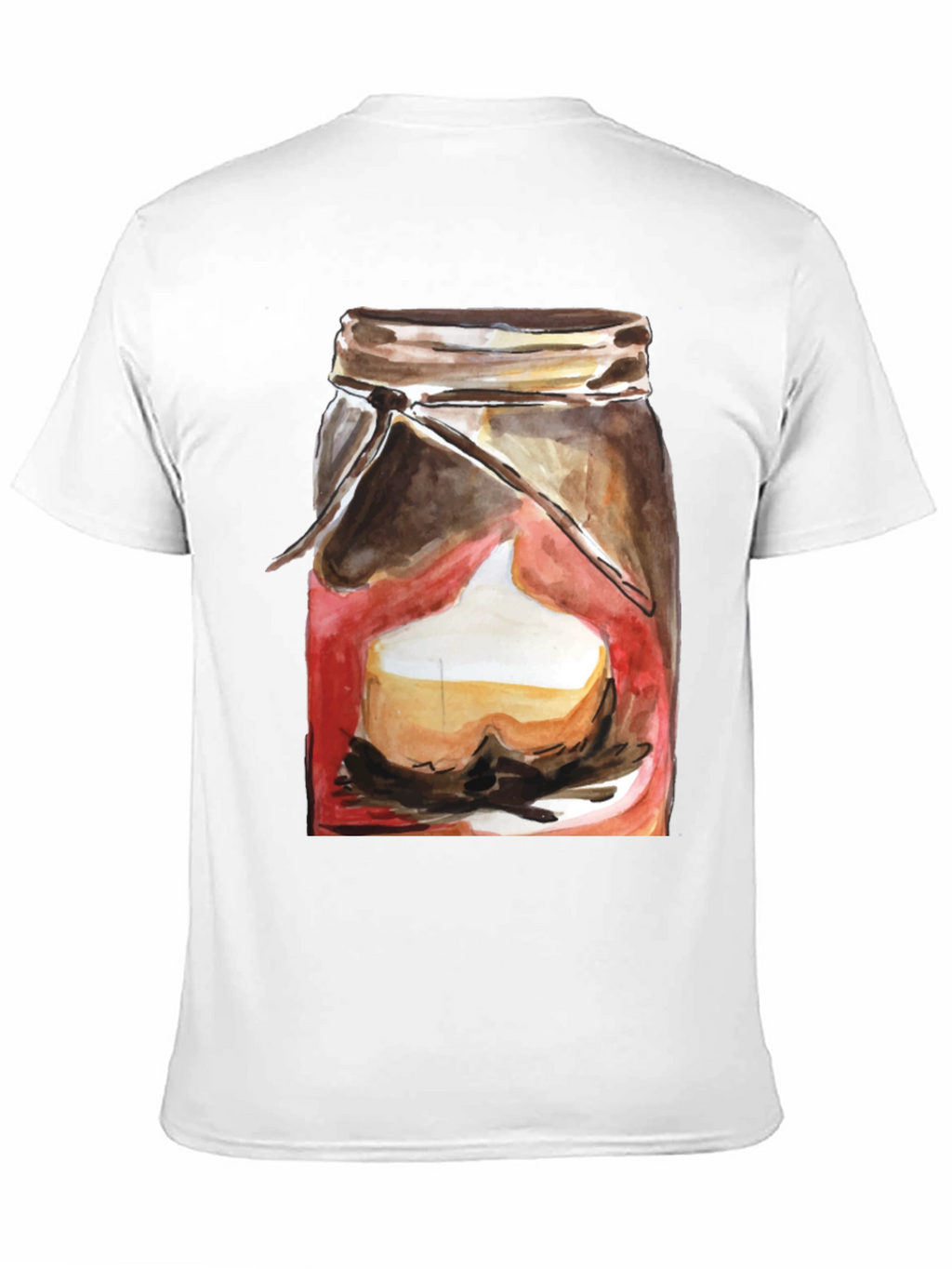 Mason Jar Dessert Graphic Tee - Black