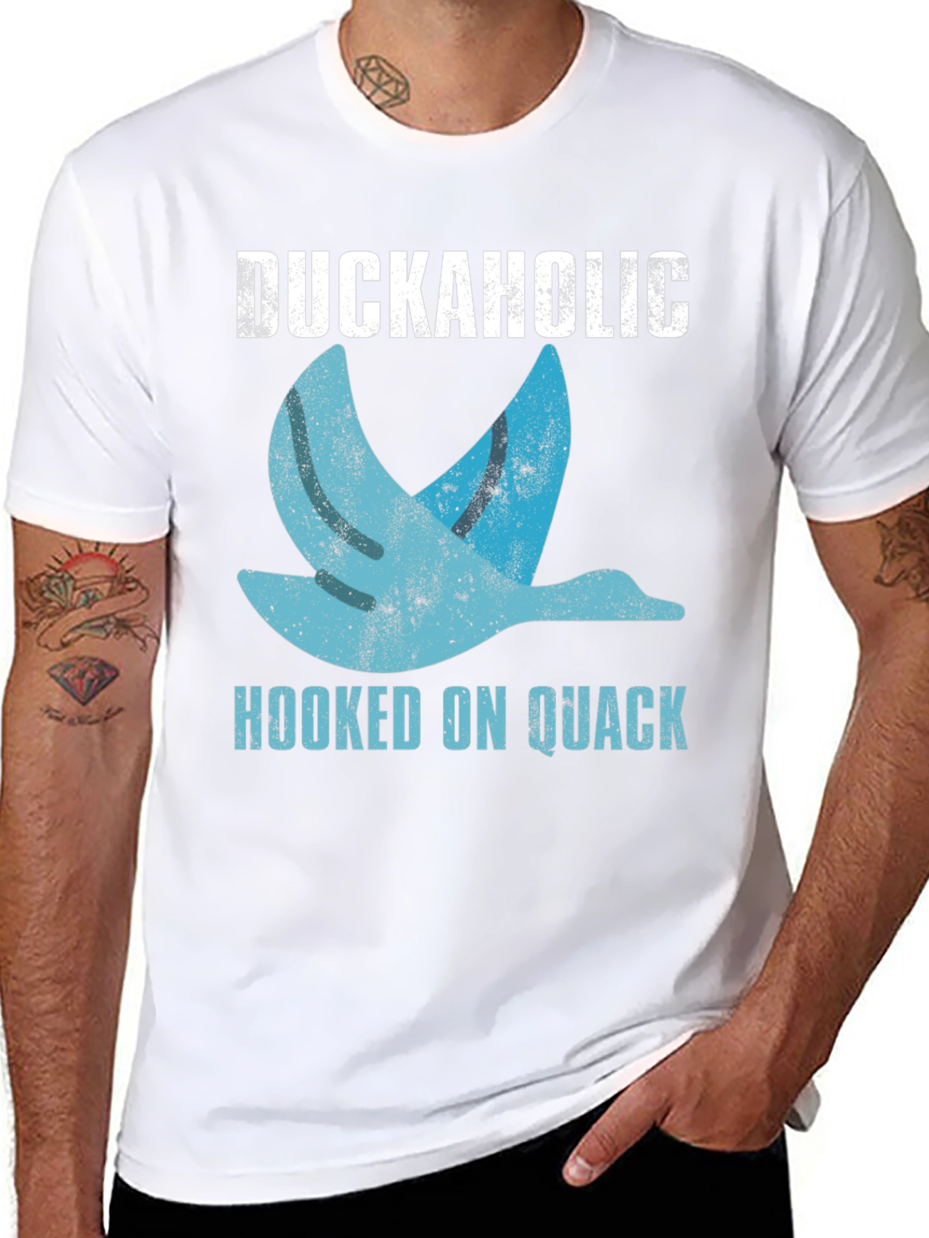 Duckaholic T-Shirt - Hooked on Quack Funny Tee