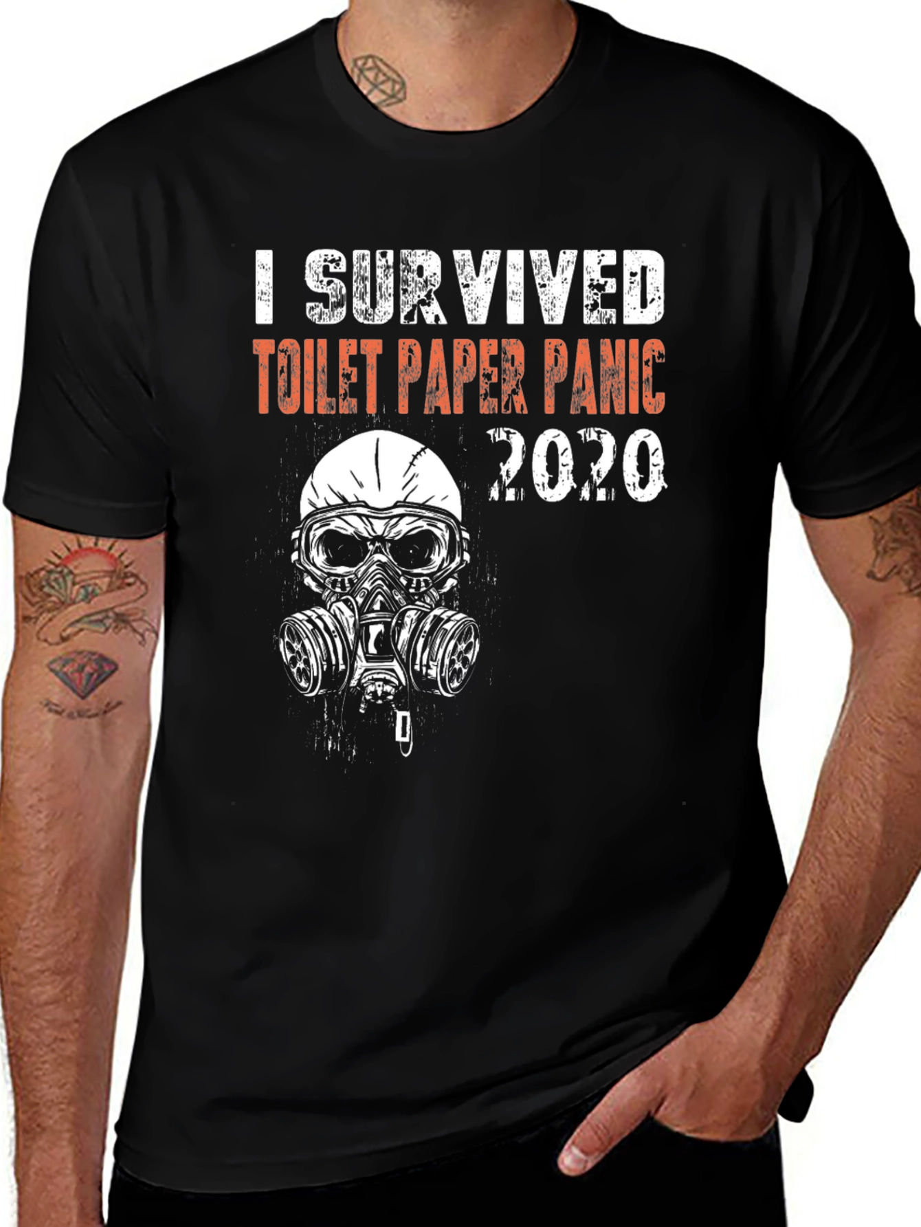 I Survived Toilet Paper Panic 2020 Graphic T-Shirt