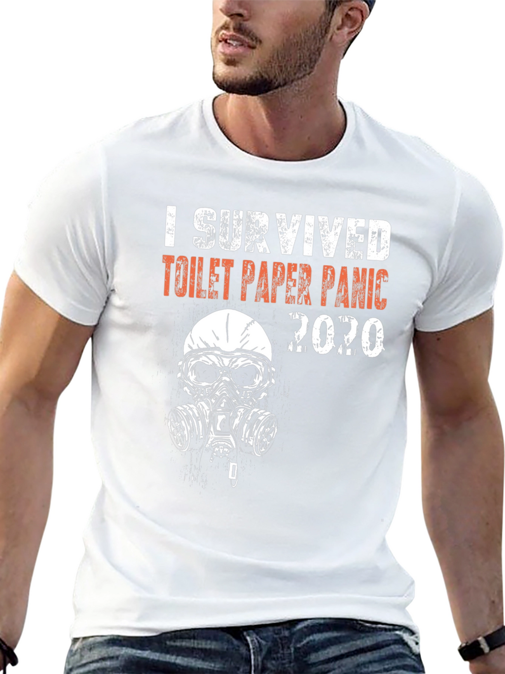 I Survived Toilet Paper Panic 2020 Graphic T-Shirt
