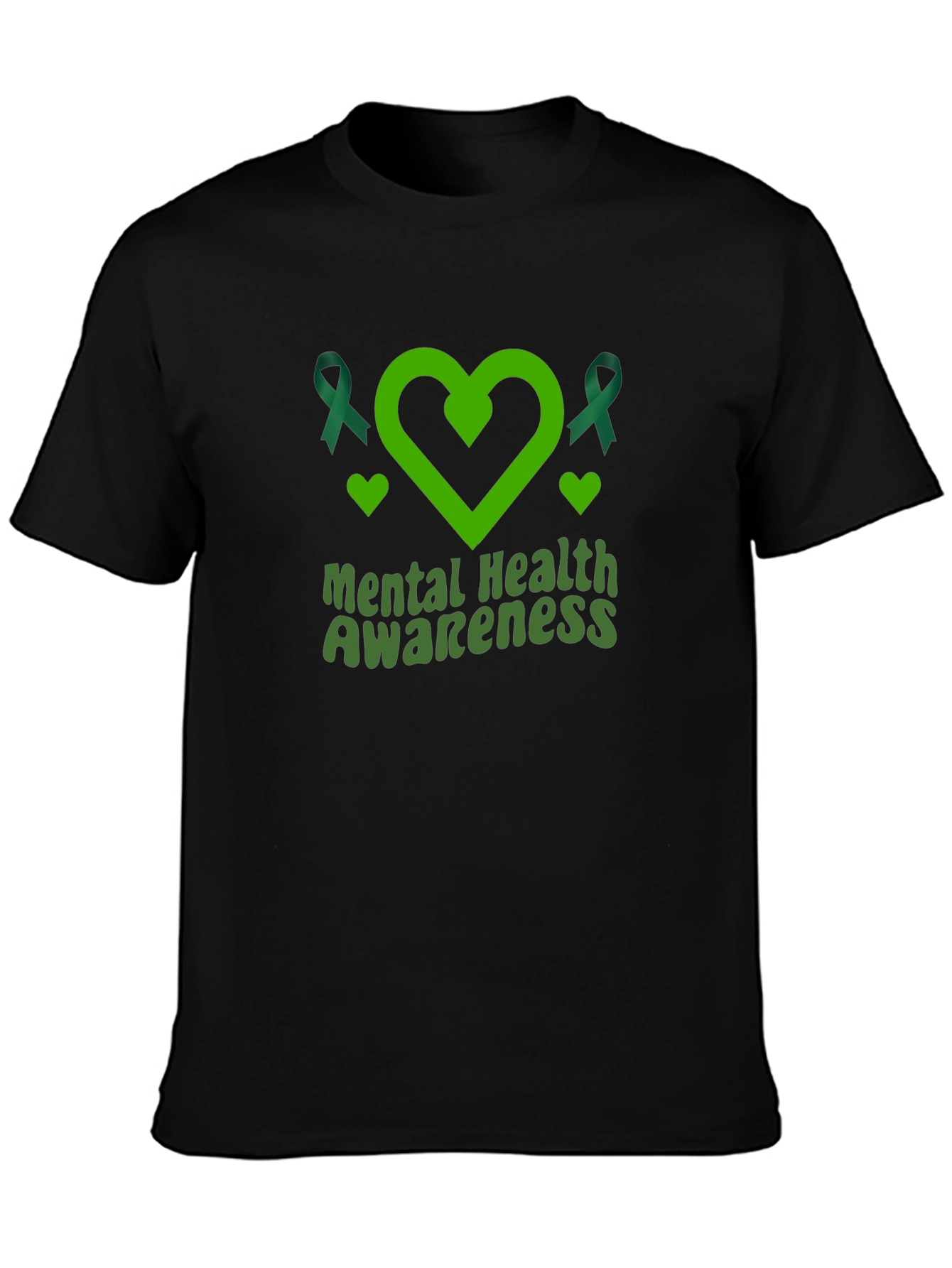 Mental Health Awareness Ribbon Heart T-Shirt