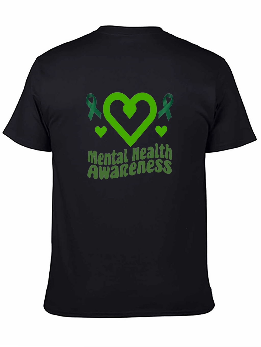Mental Health Awareness Ribbon Heart T-Shirt