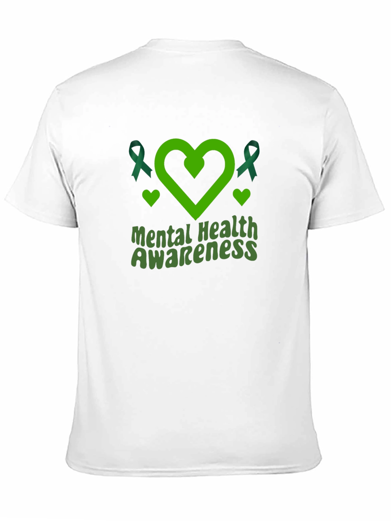 Mental Health Awareness Ribbon Heart T-Shirt