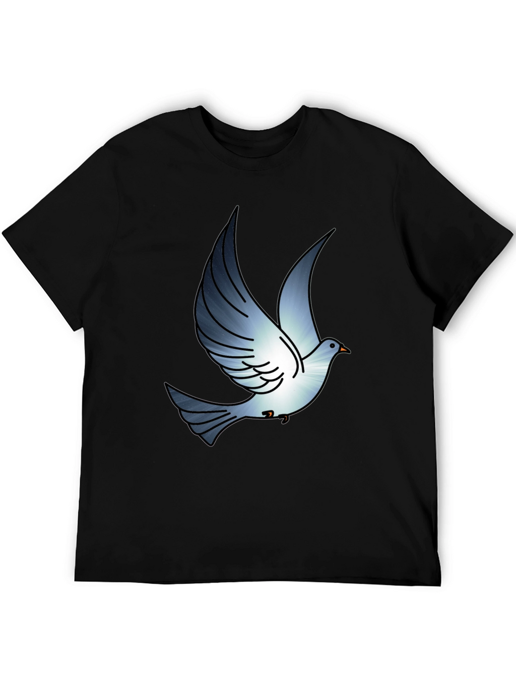 Dove Graphic Print Black T-Shirt