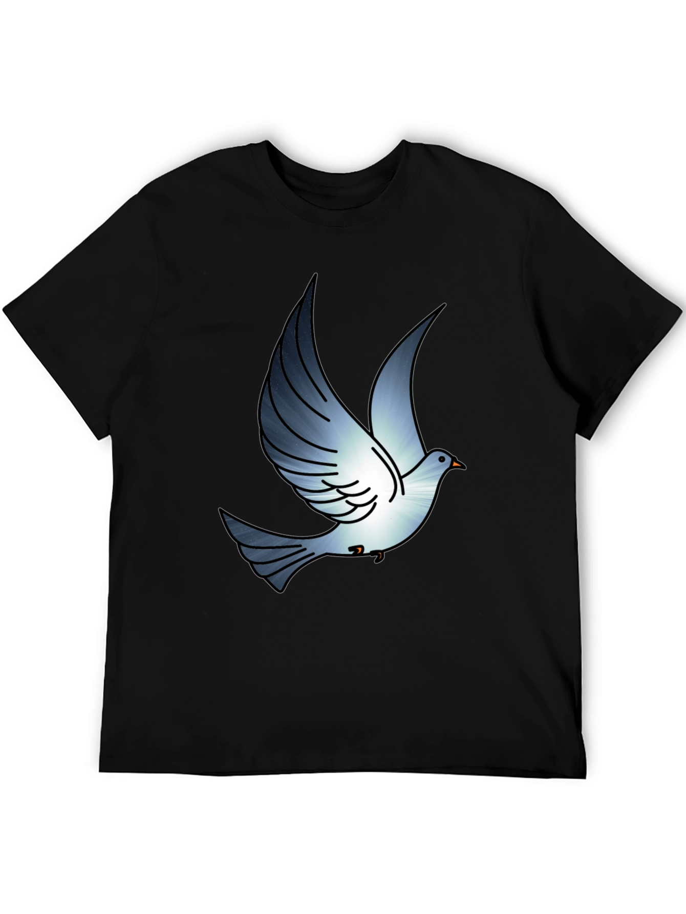 Dove Graphic Print Black T-Shirt