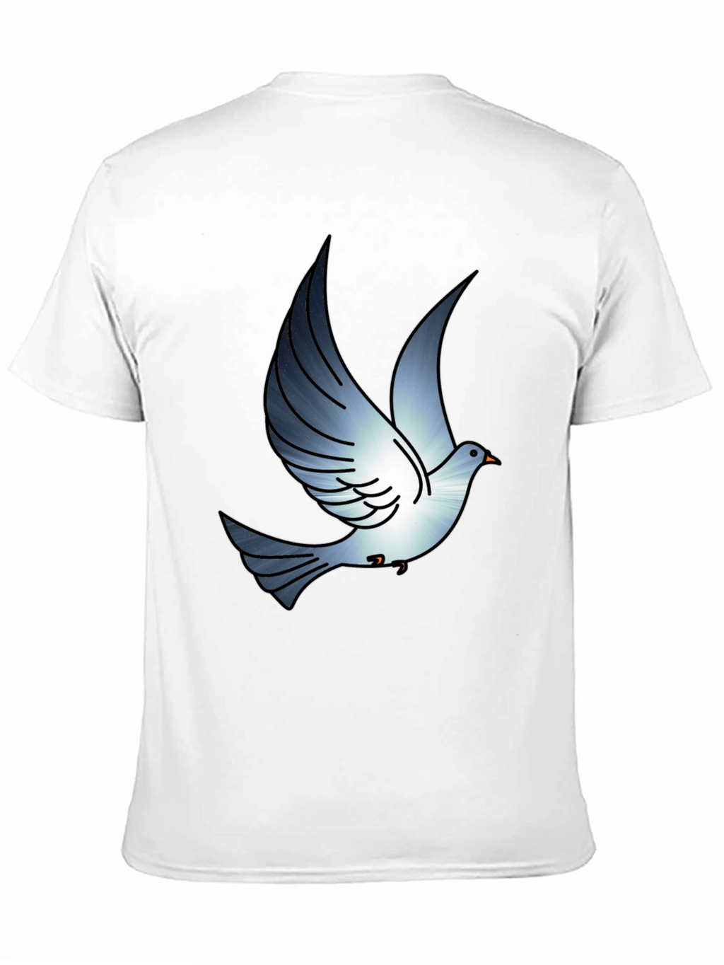 Dove Graphic Print Black T-Shirt