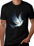 Dove Graphic Print Black T-Shirt