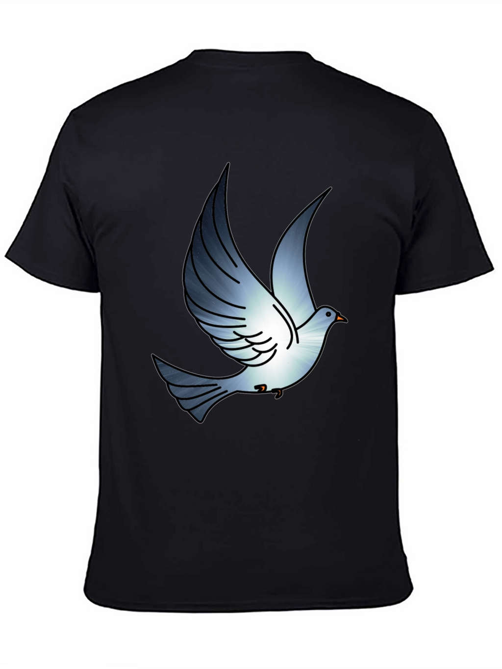 Dove Graphic Print Black T-Shirt