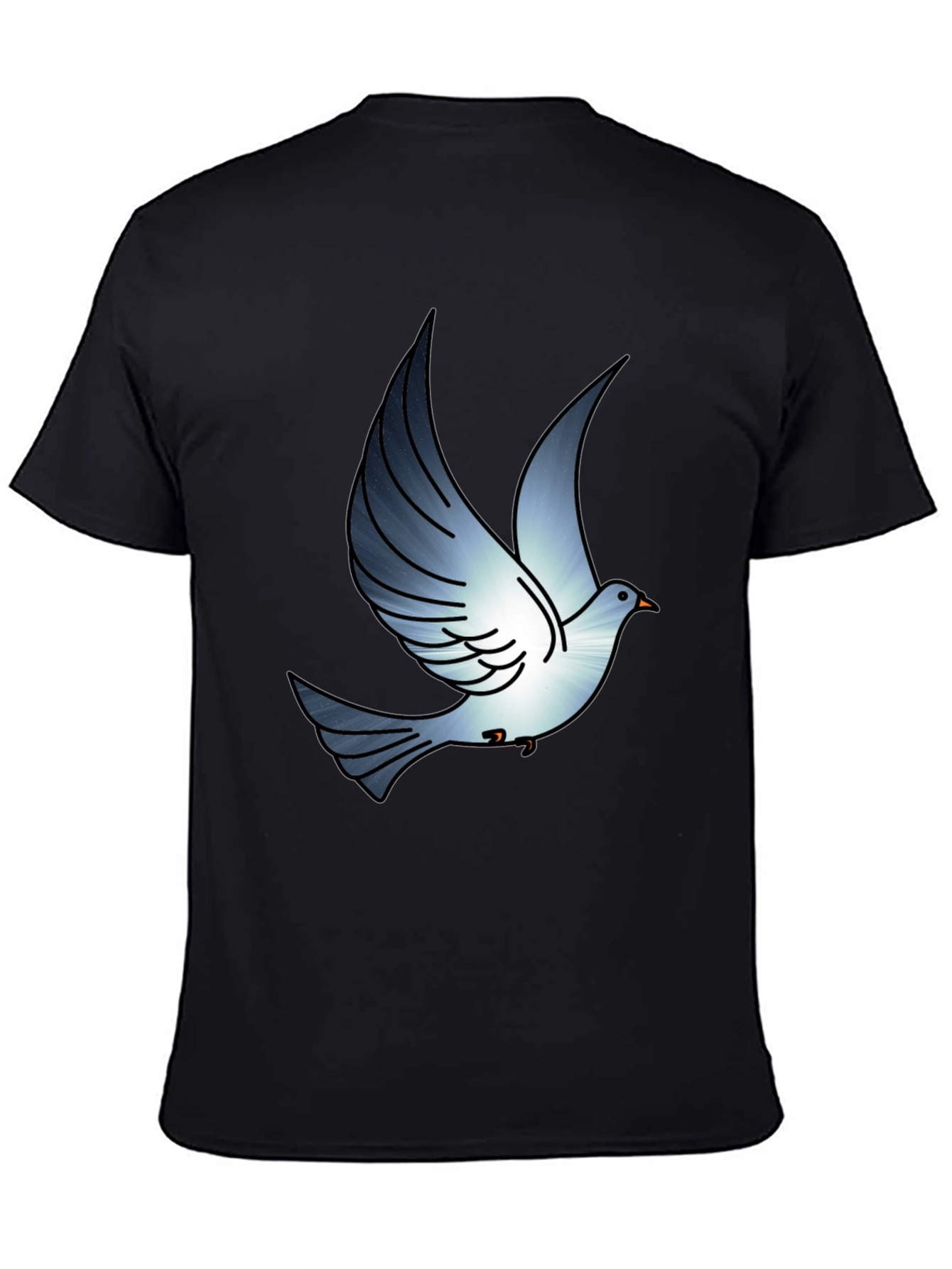 Dove Graphic Print Black T-Shirt