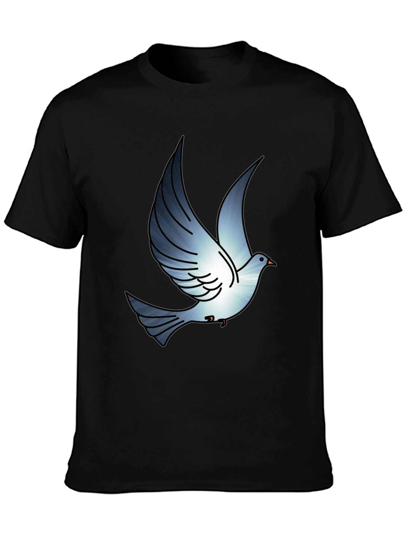 Dove Graphic Print Black T-Shirt