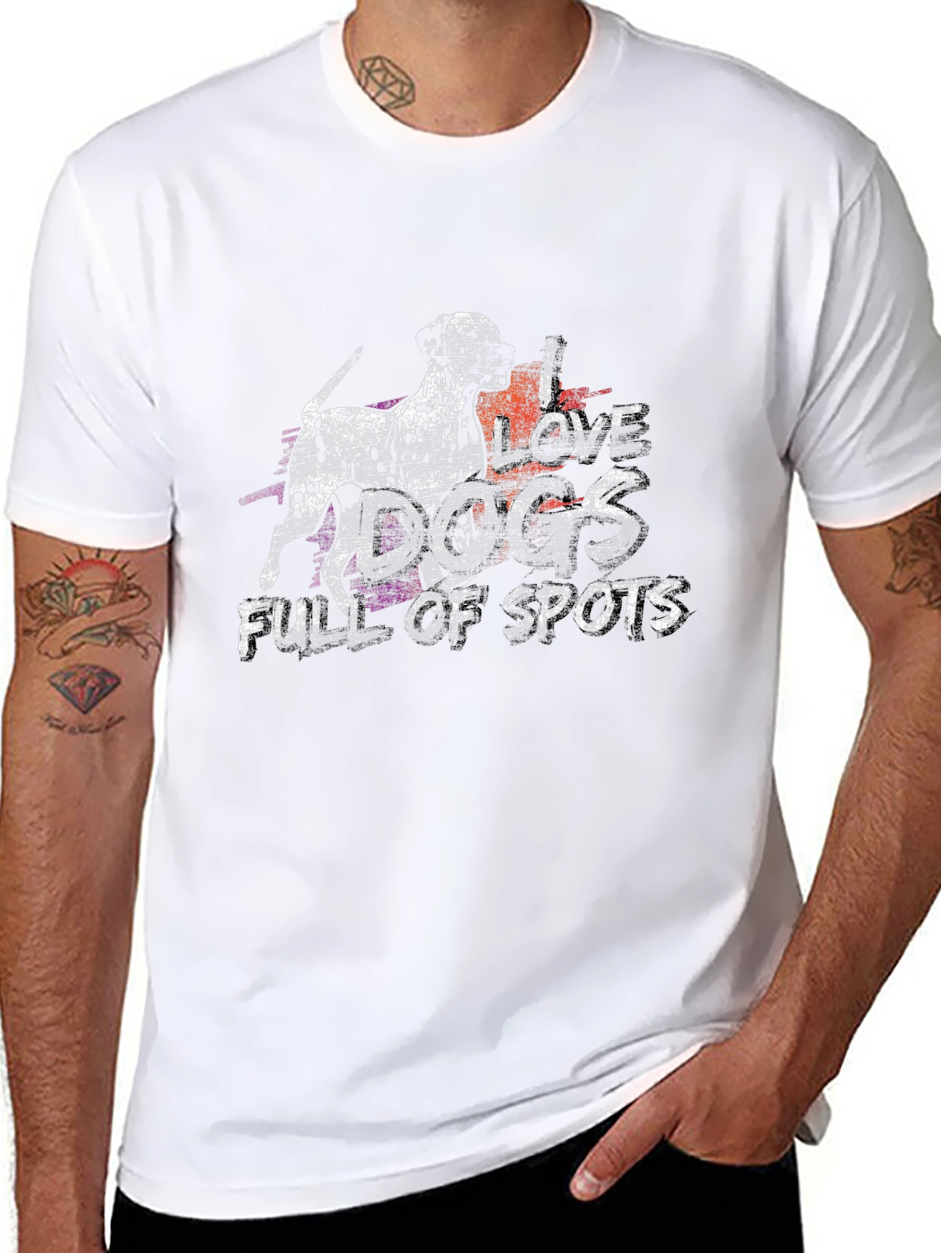 I Love Dogs Full of Spots T-Shirt