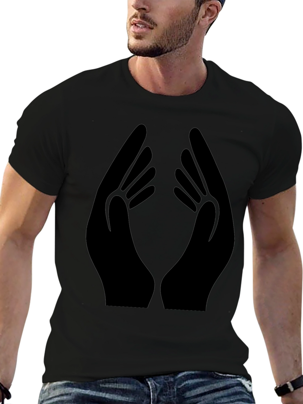 Hands Graphic T-Shirt - Stylish & Comfortable
