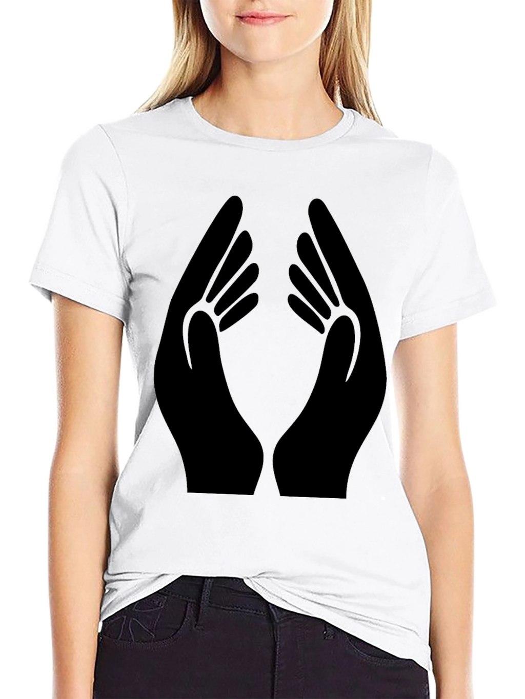 Hands Graphic T-Shirt - Stylish & Comfortable