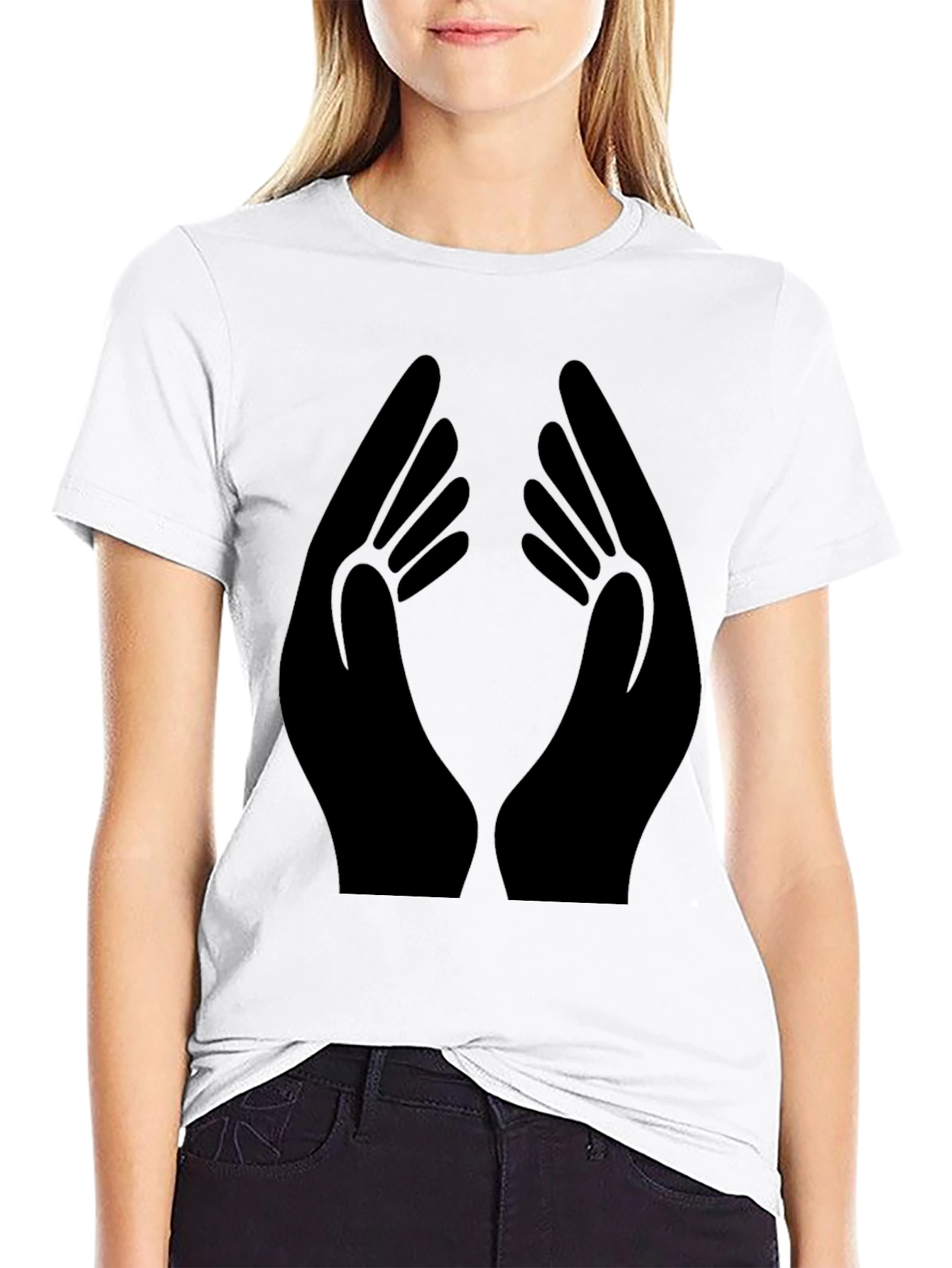 Hands Graphic T-Shirt - Stylish & Comfortable