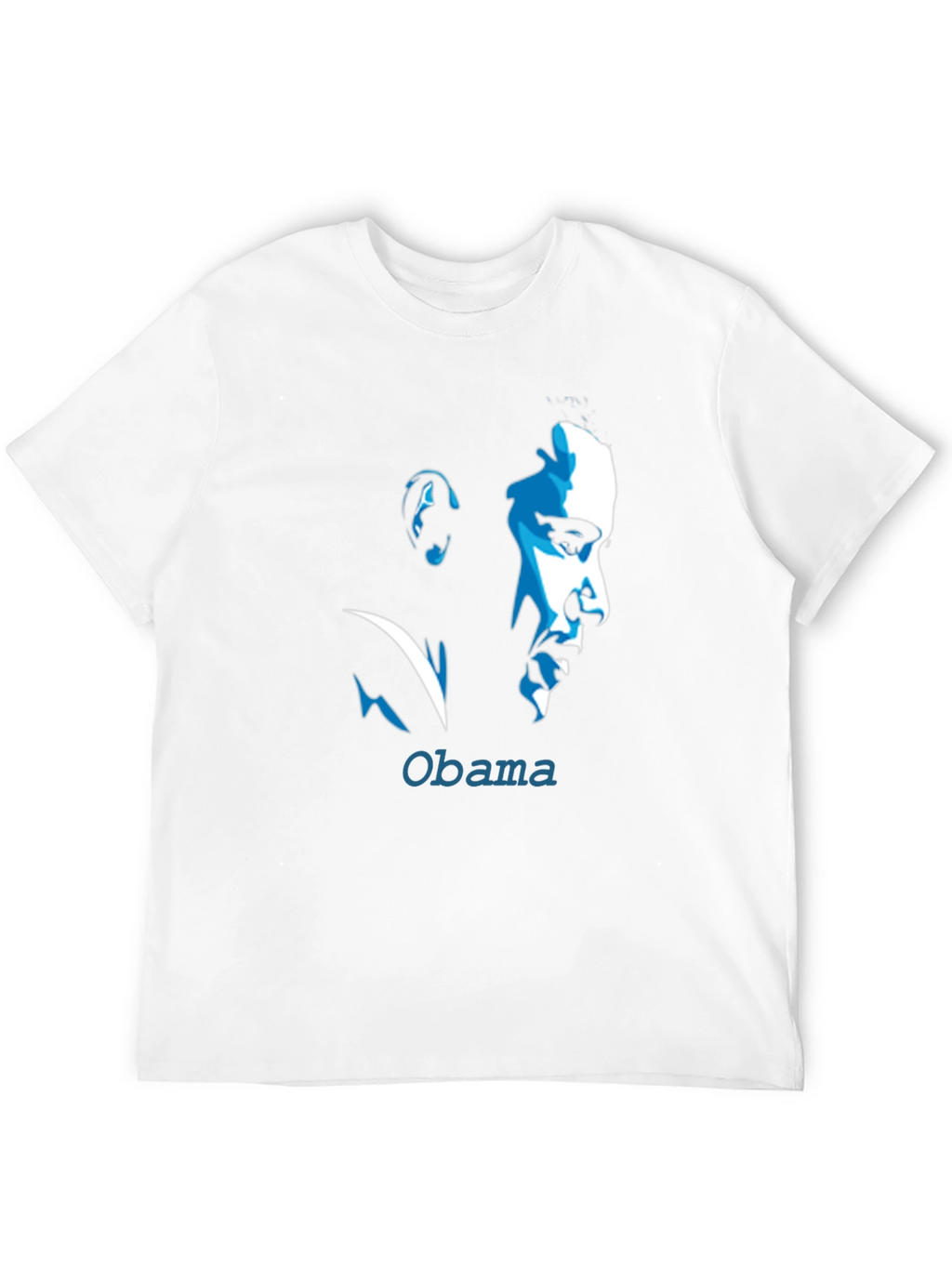 Obama Portrait Graphic Tee - Cool Black T-Shirt
