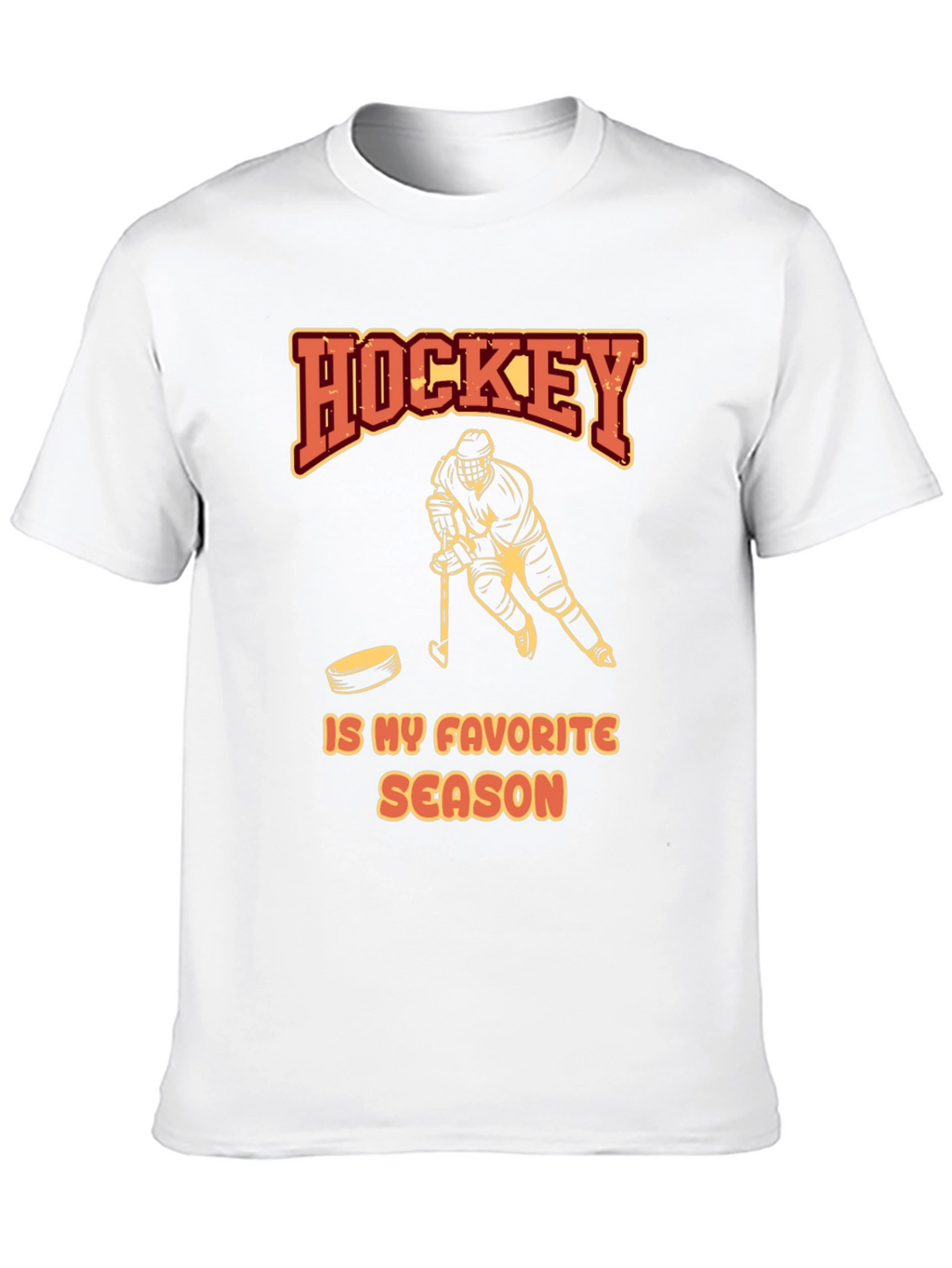 Hockey Is My Favorite Season Black T-Shirt