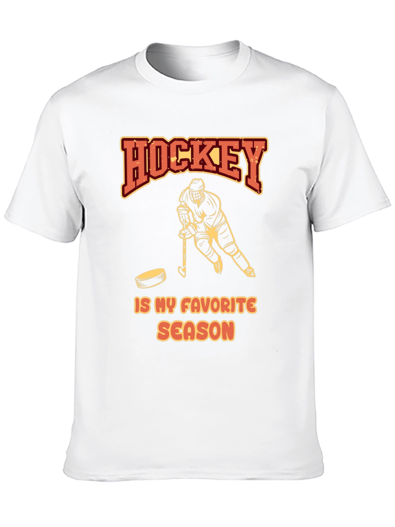 Hockey Is My Favorite Season Black T-Shirt