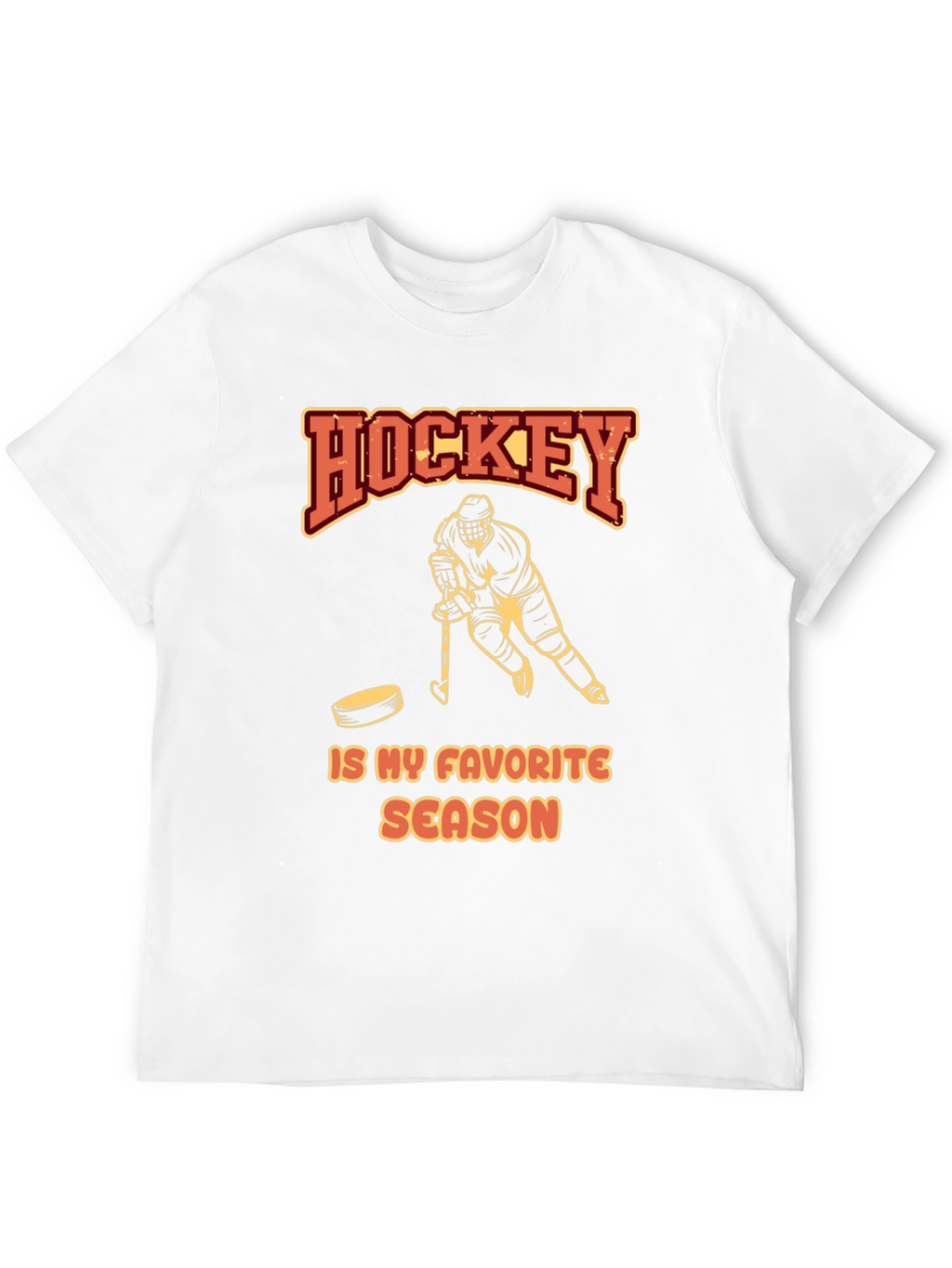 Hockey Is My Favorite Season Black T-Shirt