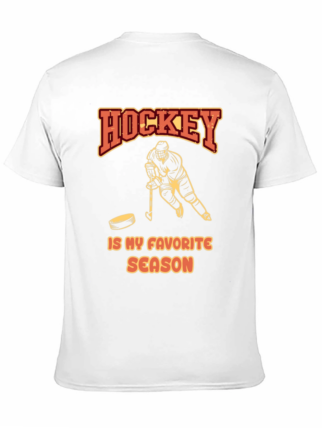 Hockey Is My Favorite Season Black T-Shirt
