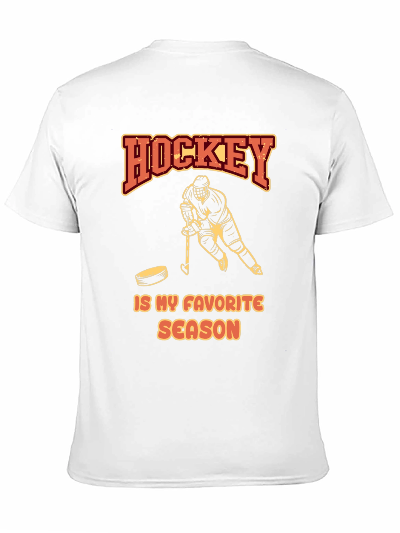 Hockey Is My Favorite Season Black T-Shirt