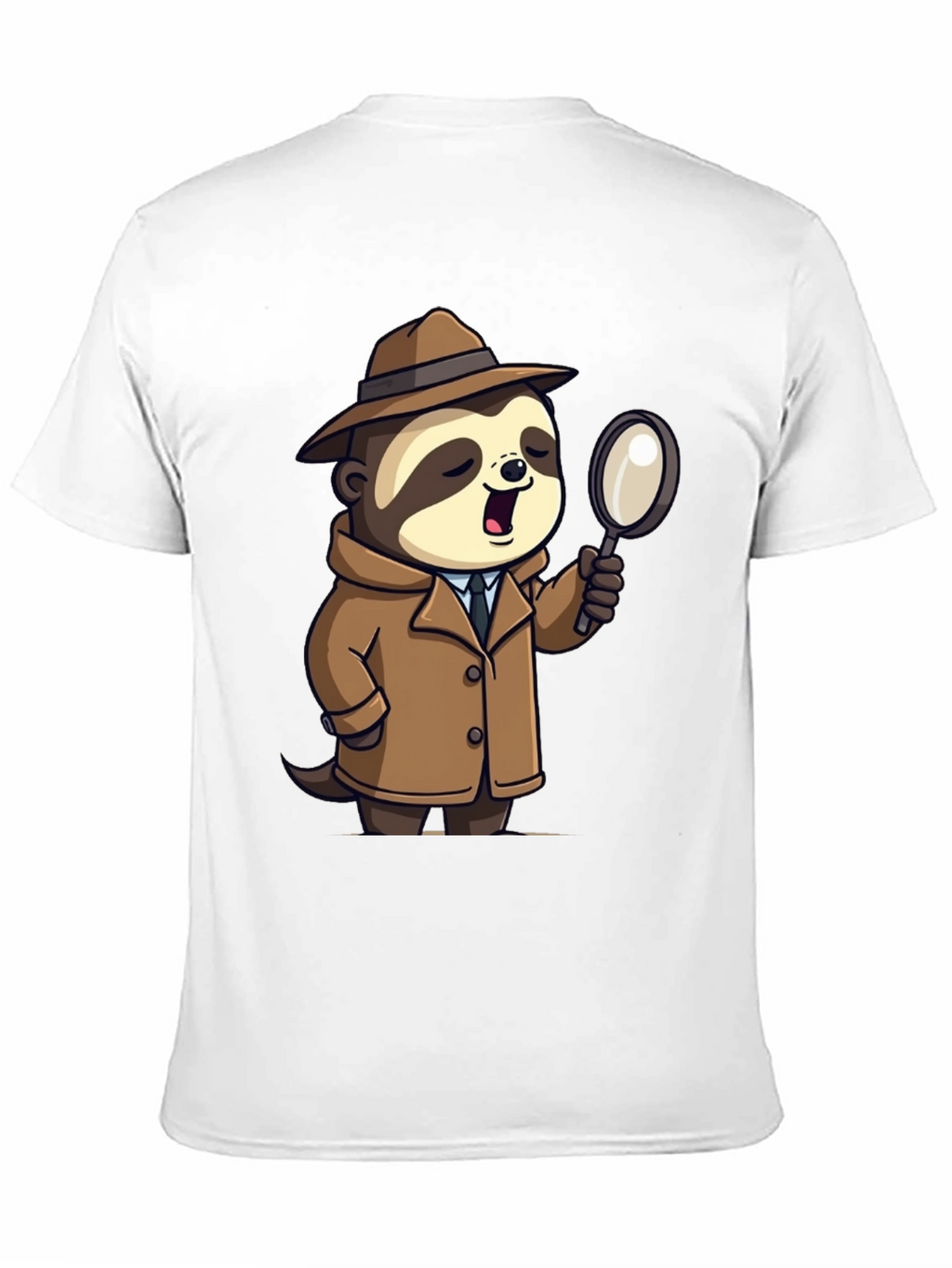 Detective Sloth Graphic Tee - Sleuth in Style!