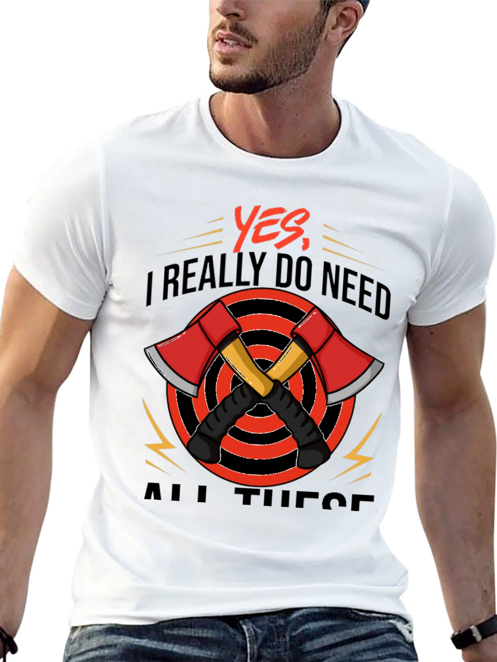 Axe Lover T-Shirt Firefighter Tee