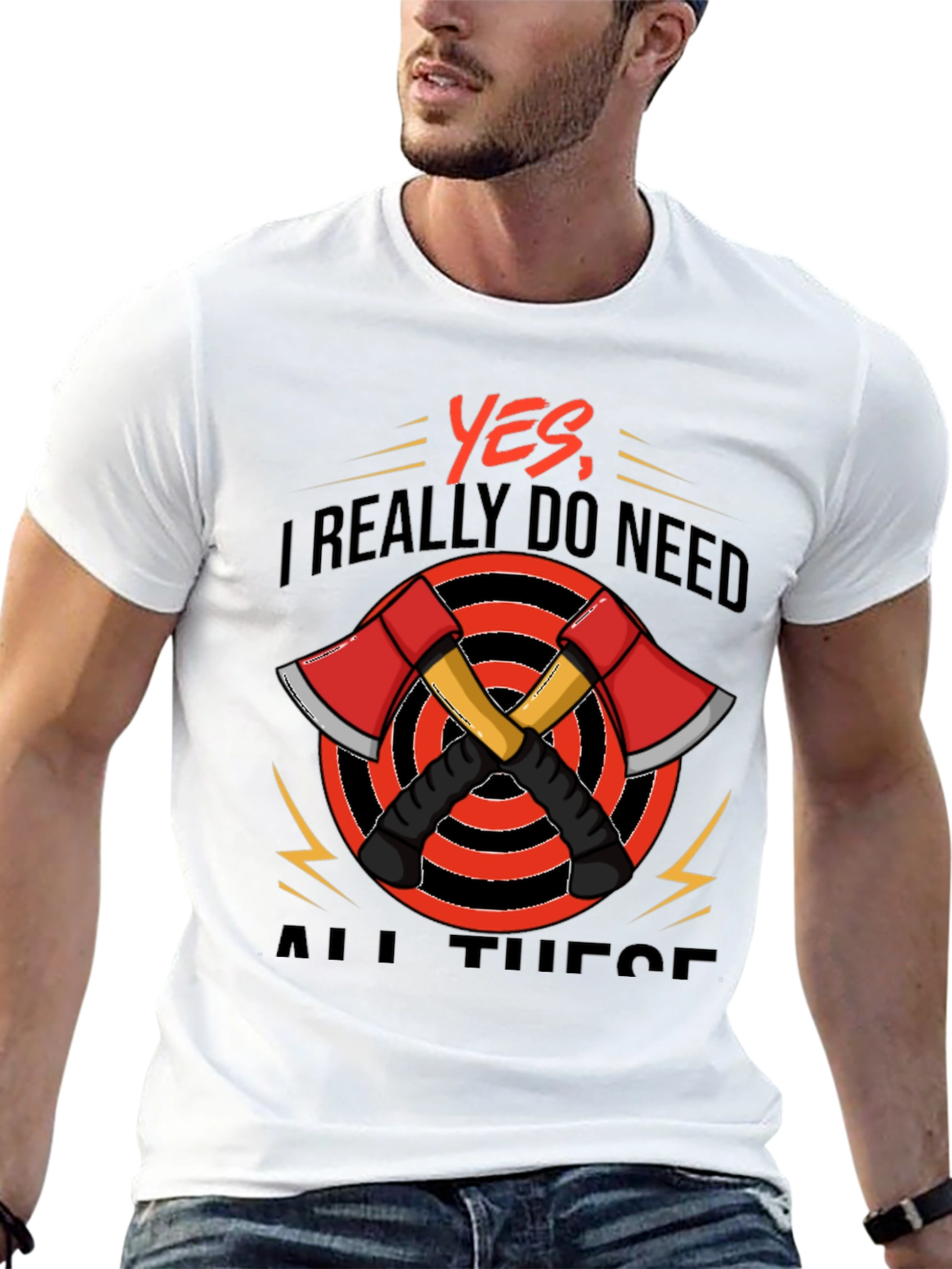 Axe Lover T-Shirt Firefighter Tee