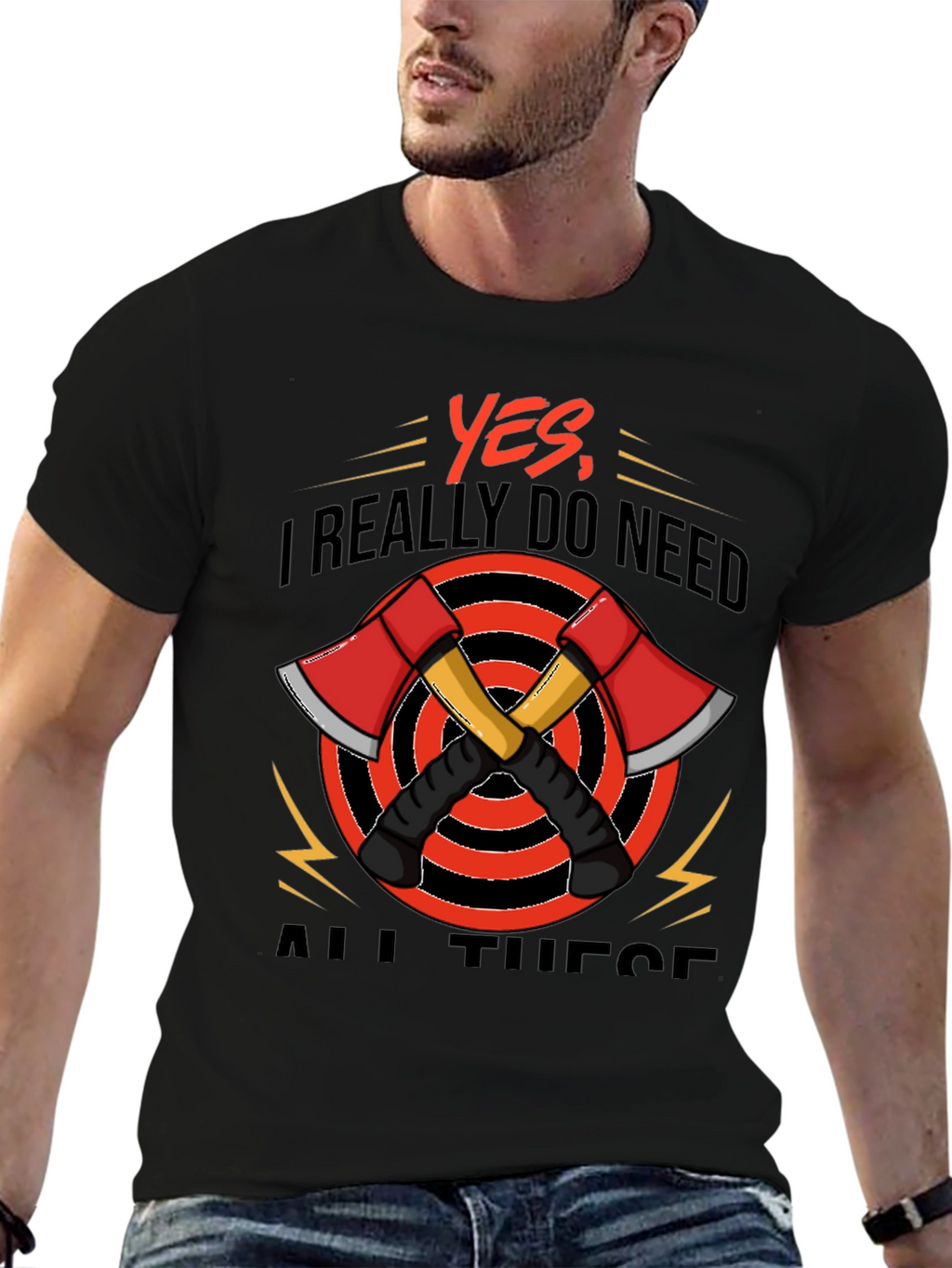 Axe Lover T-Shirt Firefighter Tee