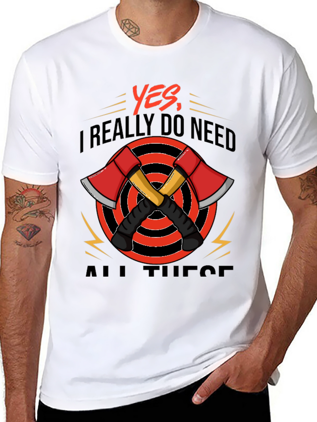 Axe Lover T-Shirt Firefighter Tee