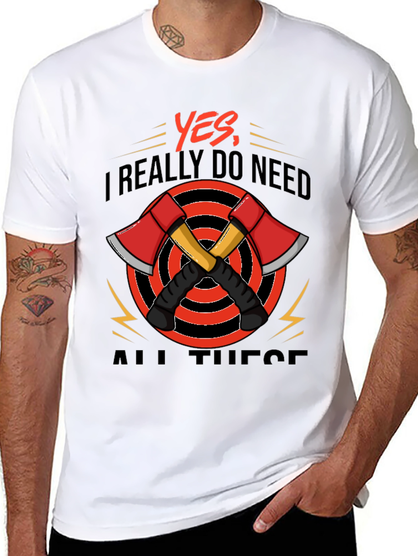 Axe Lover T-Shirt Firefighter Tee