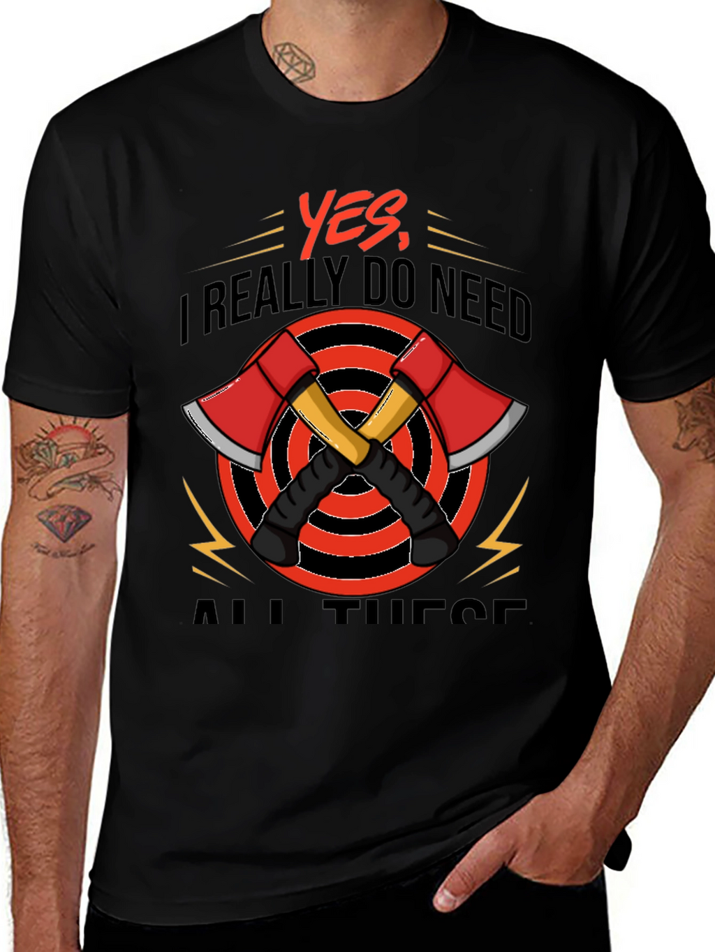 Axe Lover T-Shirt Firefighter Tee