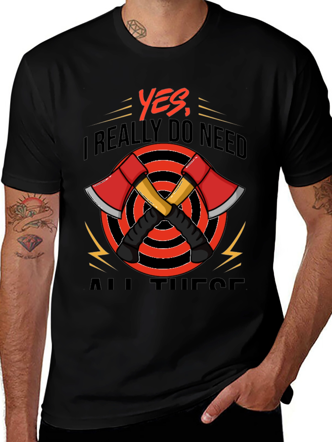 Axe Lover T-Shirt Firefighter Tee
