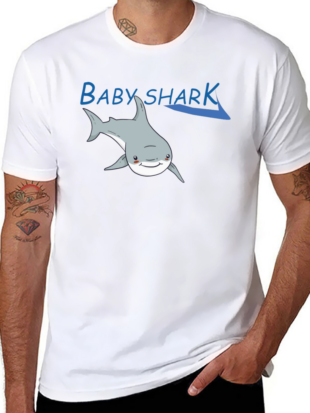 Baby Shark Graphic T-Shirt - Black Cotton Tee