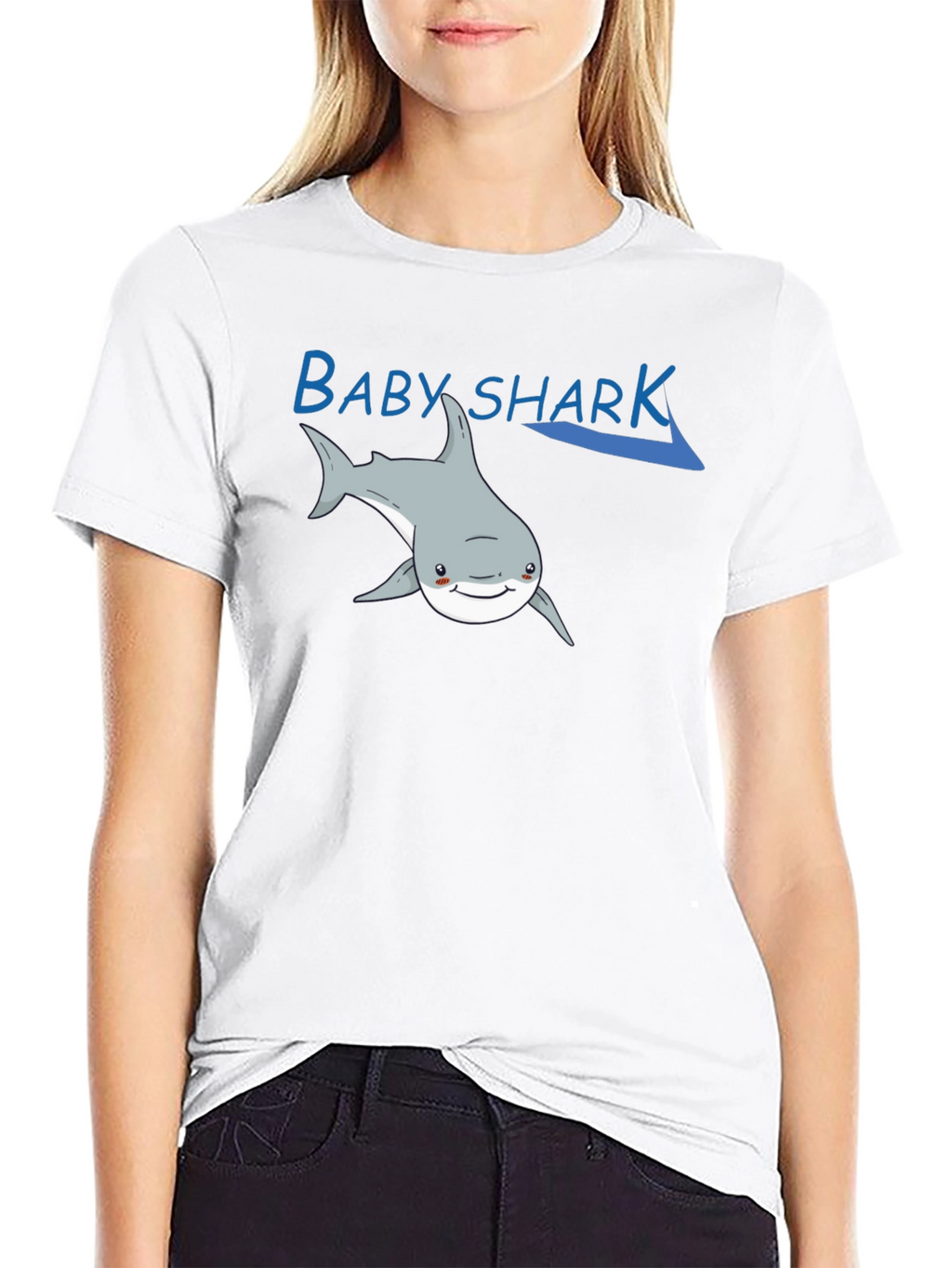 Baby Shark Graphic T-Shirt - Black Cotton Tee