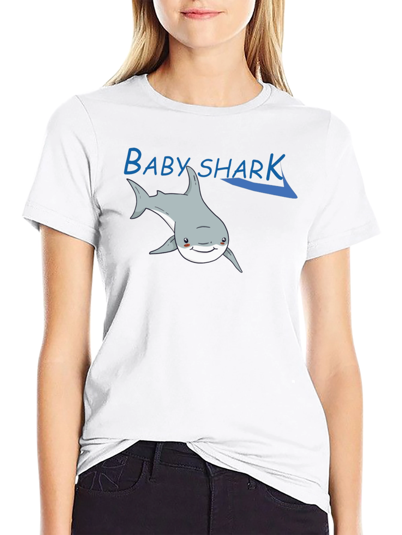 Baby Shark Graphic T-Shirt - Black Cotton Tee