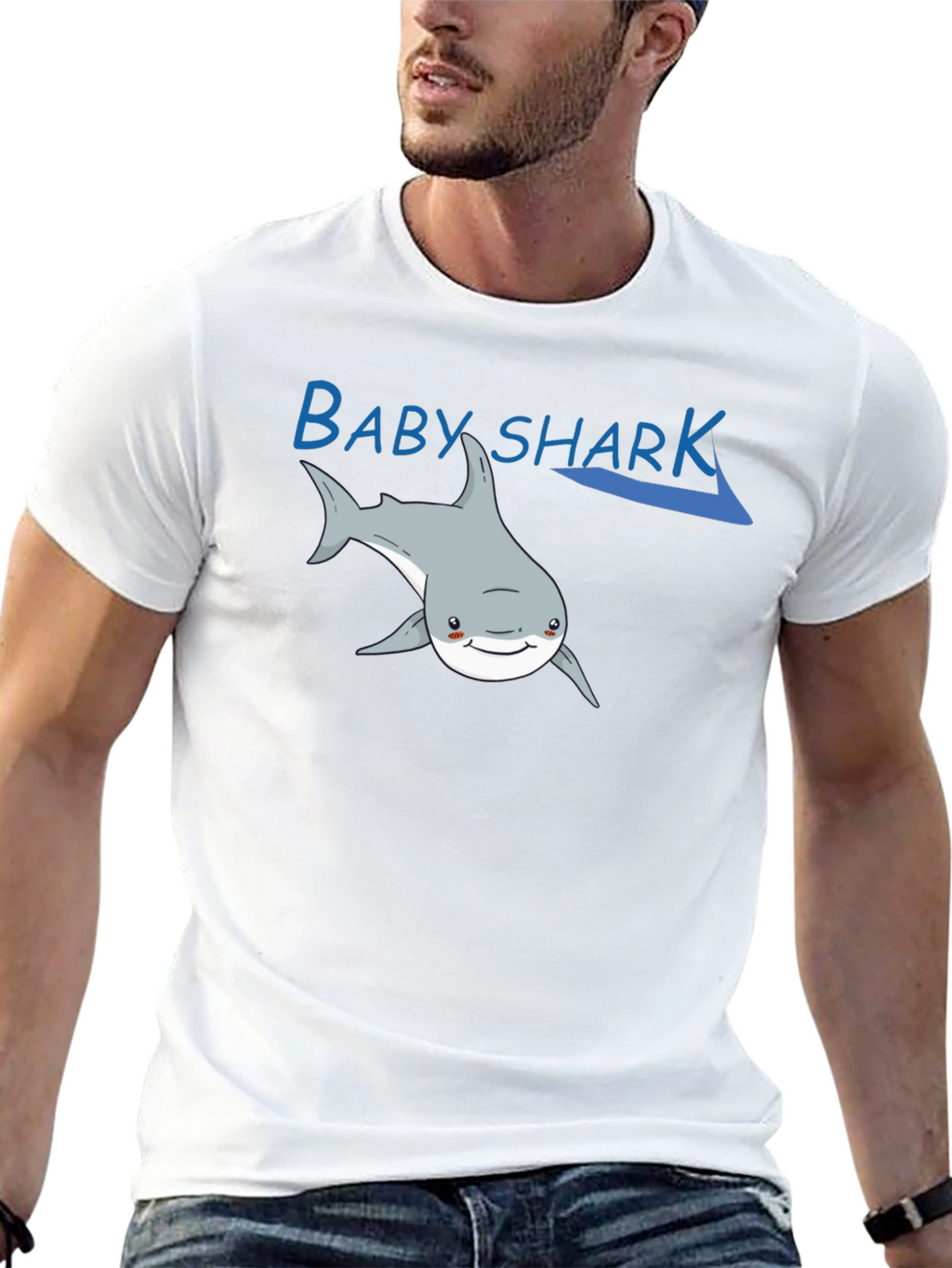 Baby Shark Graphic T-Shirt - Black Cotton Tee