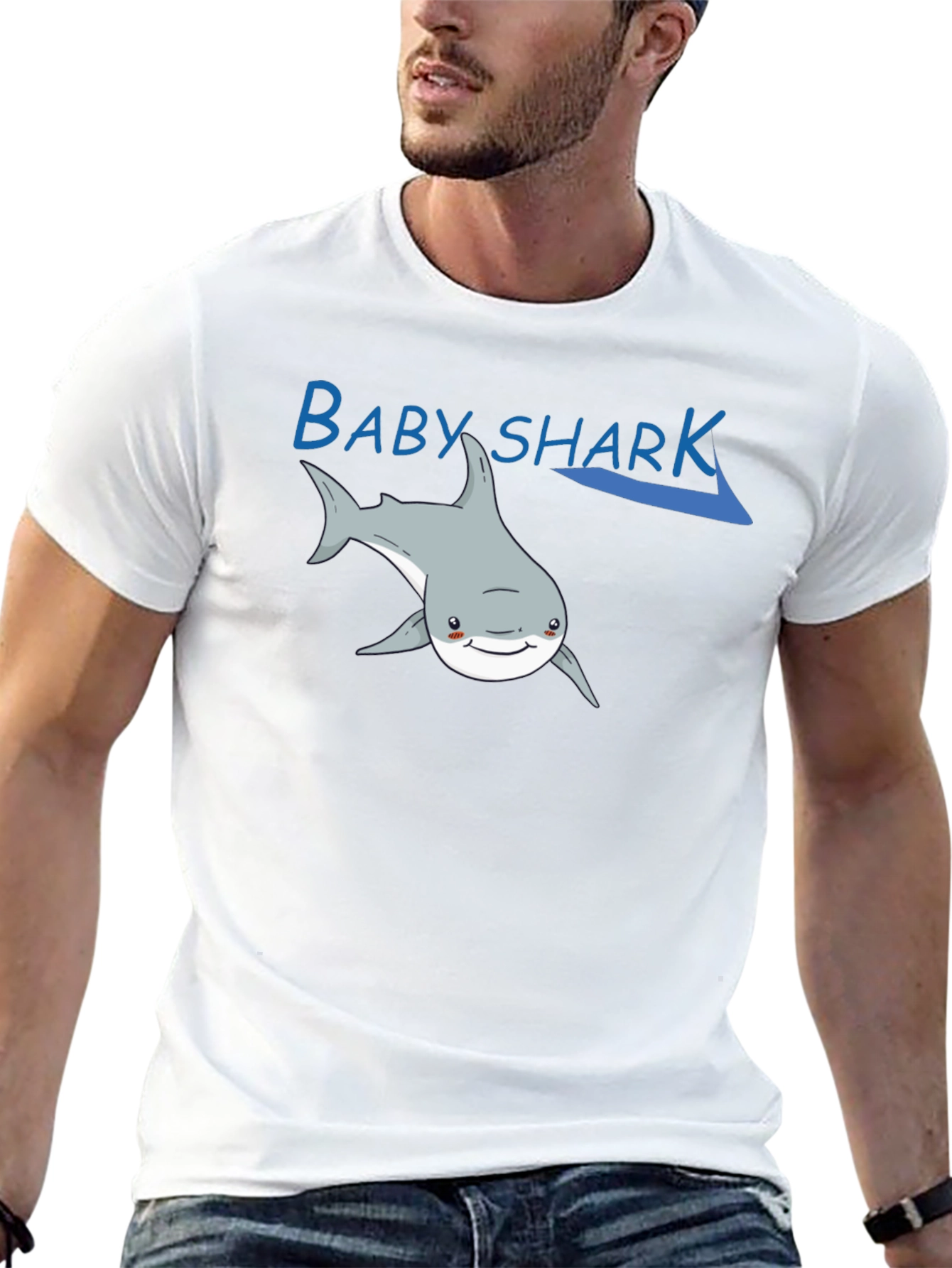 Baby Shark Graphic T-Shirt - Black Cotton Tee
