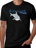 Baby Shark Graphic T-Shirt - Black Cotton Tee