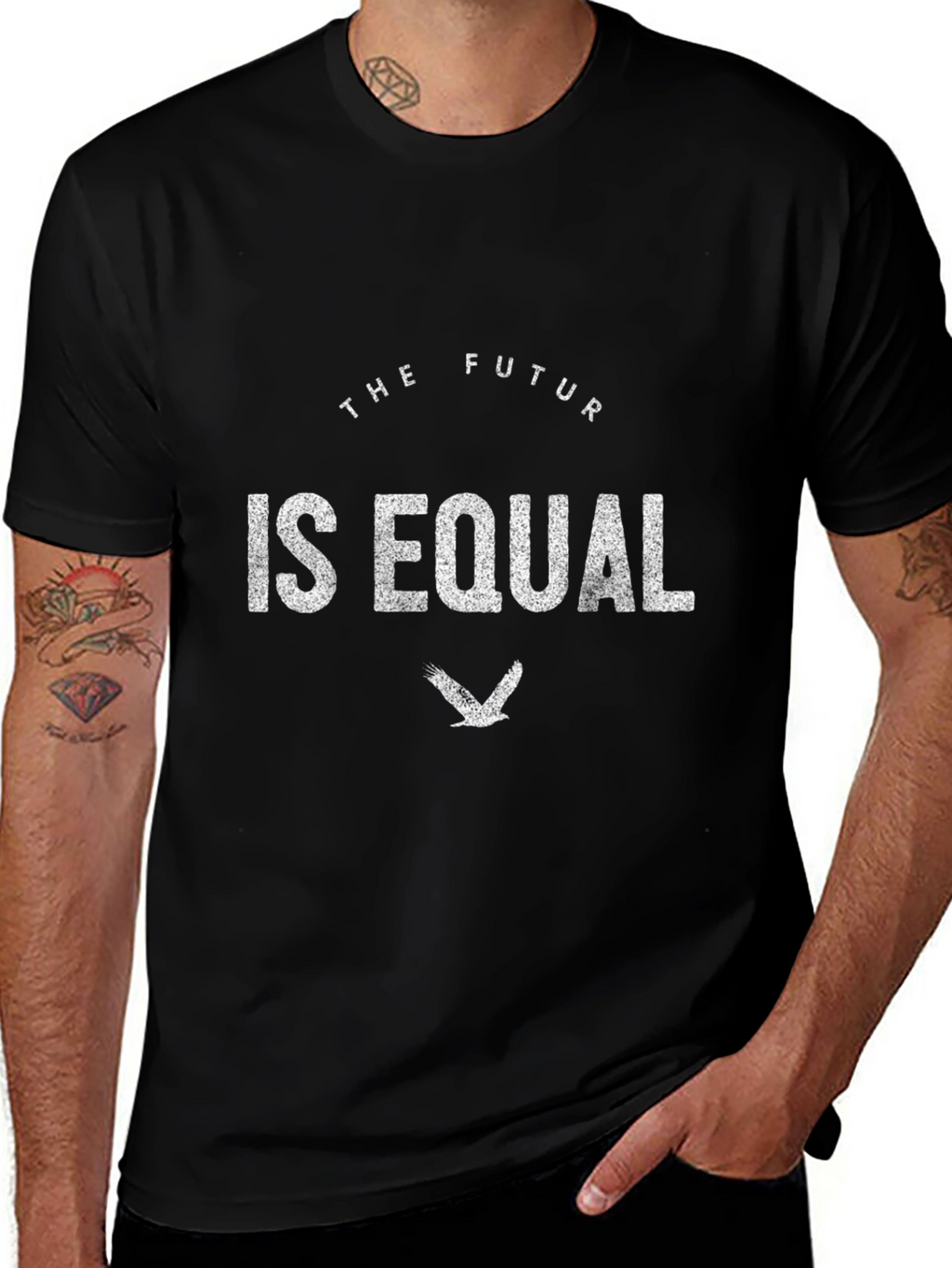 The Future is Equal Graphic Tee - Black