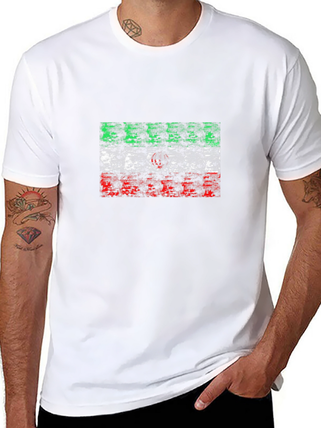 Iran Flag Graphic Tee - Patriotic T-Shirt